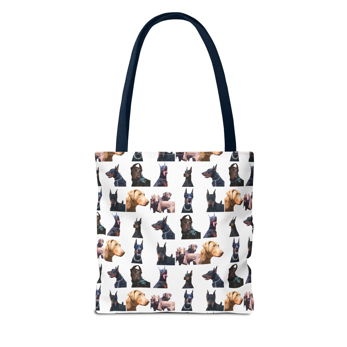 Edition 8 Doberman Model Pattern White Tote Bag