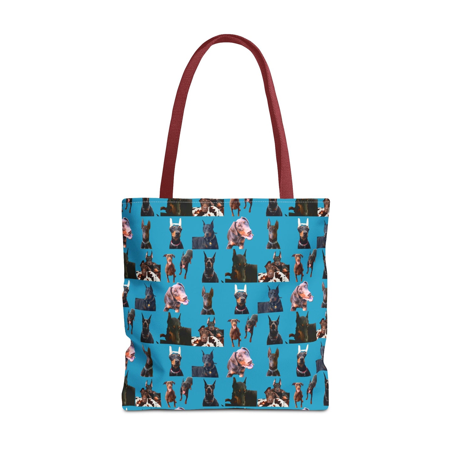 Edition 10 Doberman Model Pattern Turquoise Tote Bag