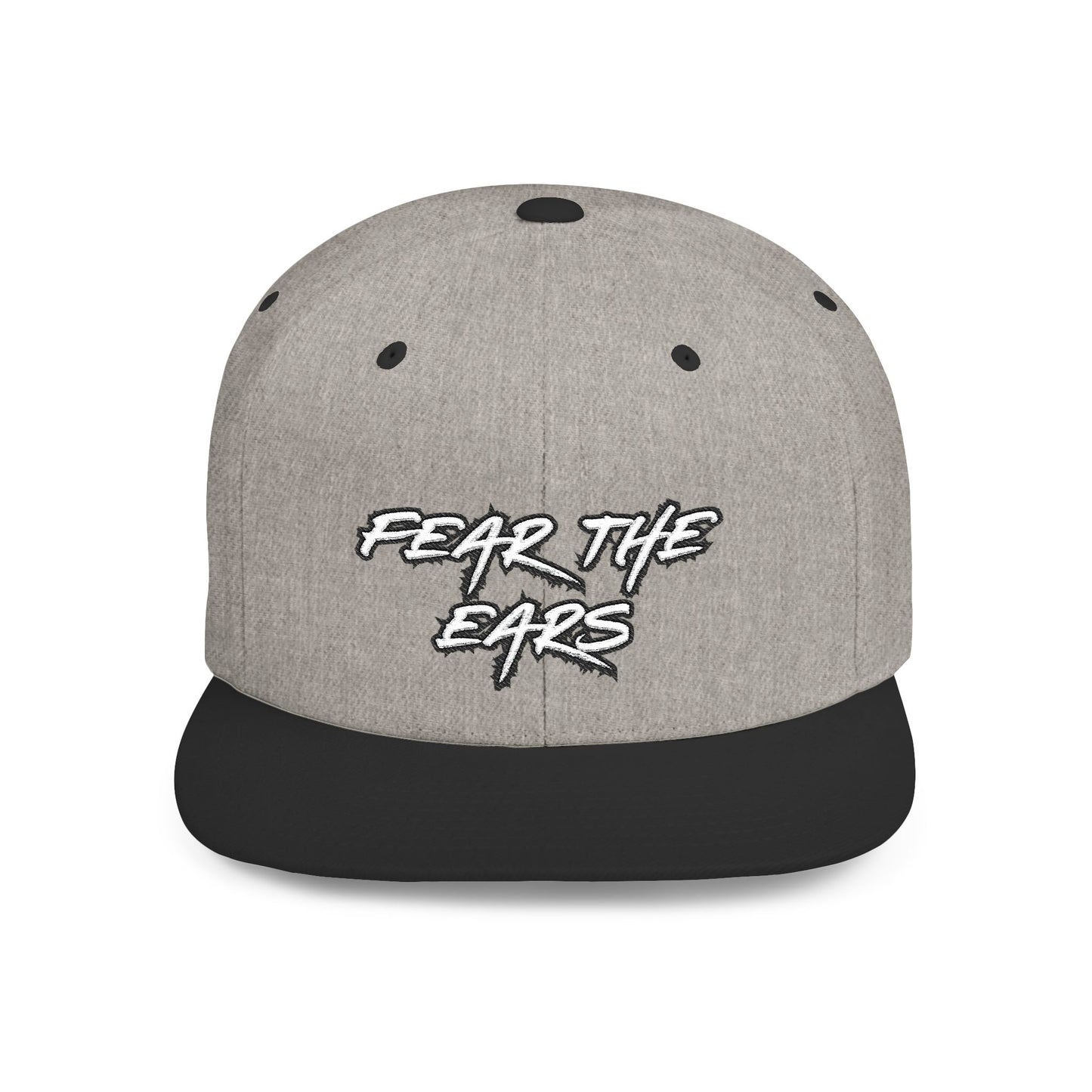 Ears 1 Embroidered Flat Bill Snapback
