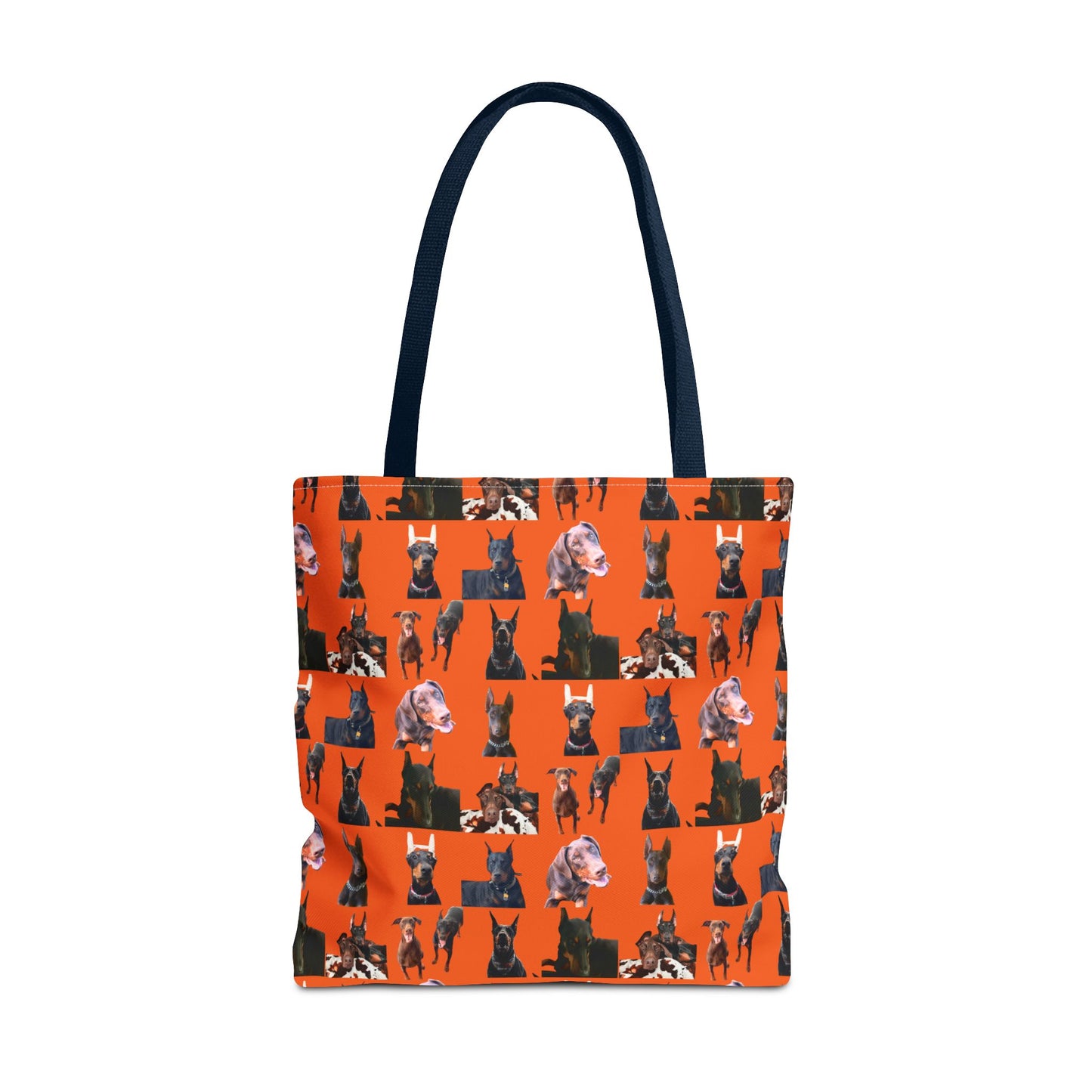 Edition 10 Doberman Model Pattern Orange Tote Bag