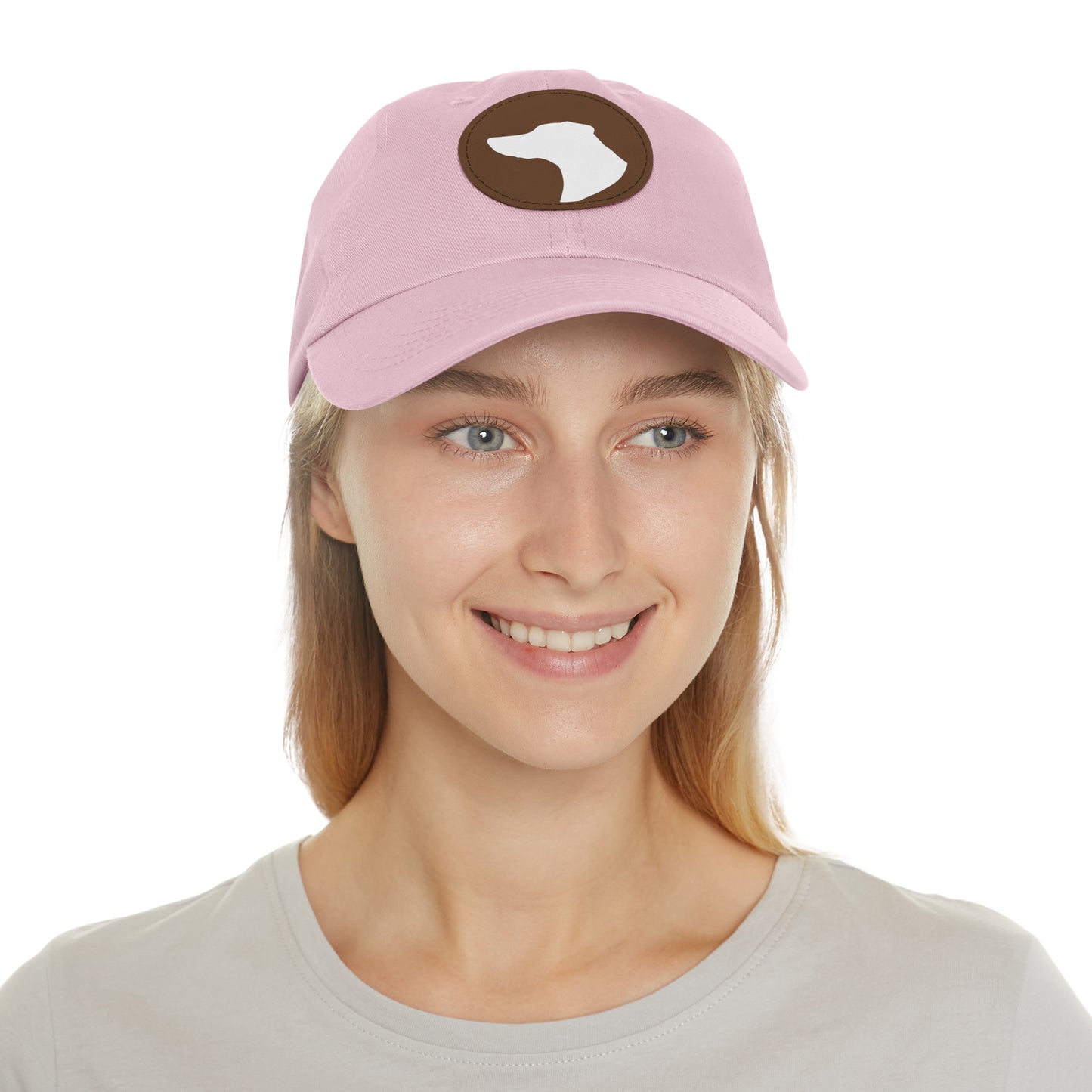 N 1 Dad Hat with Leather Patch (Round)
