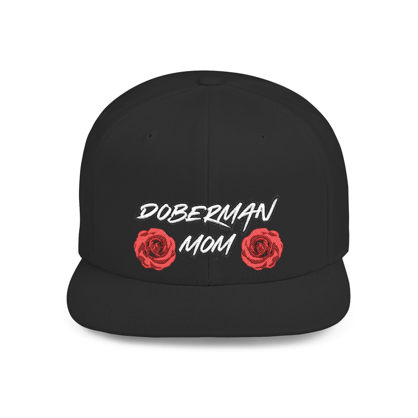 Mom 1 Embroidered Flat Bill Snapback
