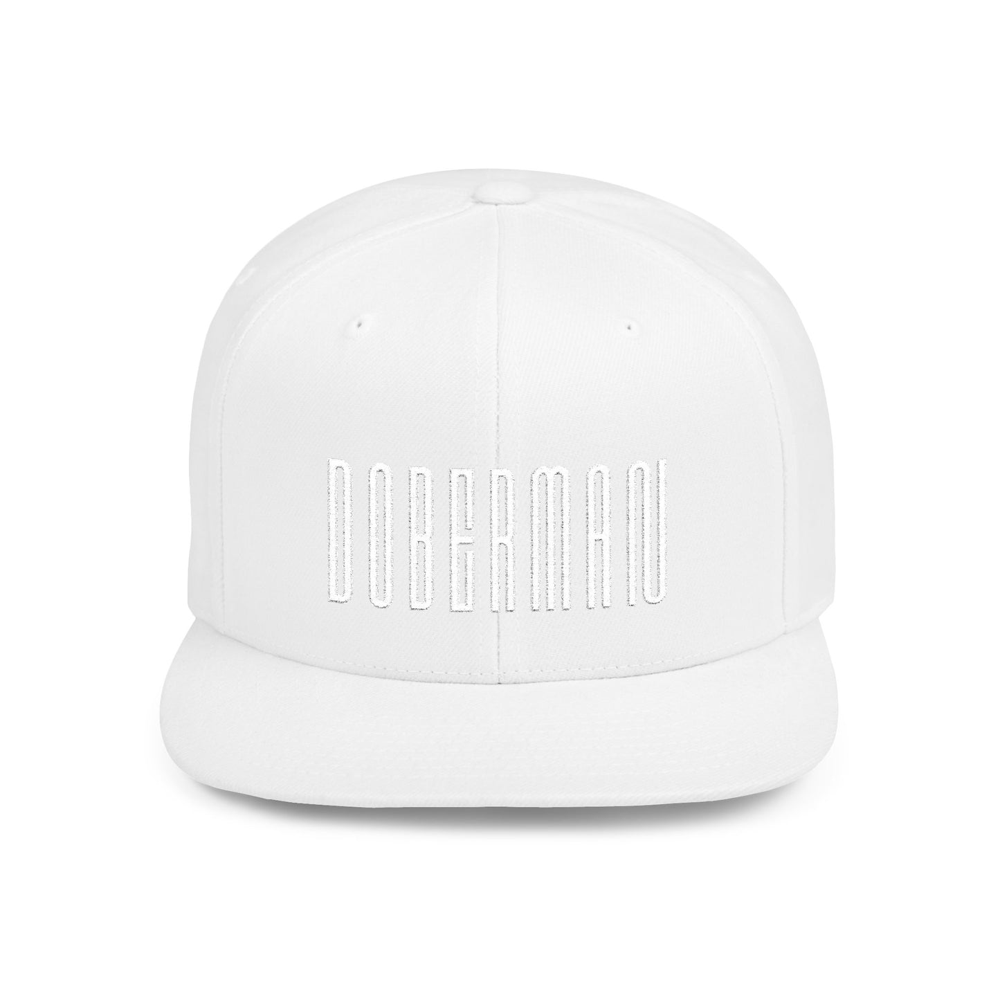 Doberman 1 Embroidered Flat Bill Snapback