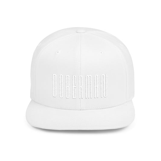 Doberman 1 Embroidered Flat Bill Snapback