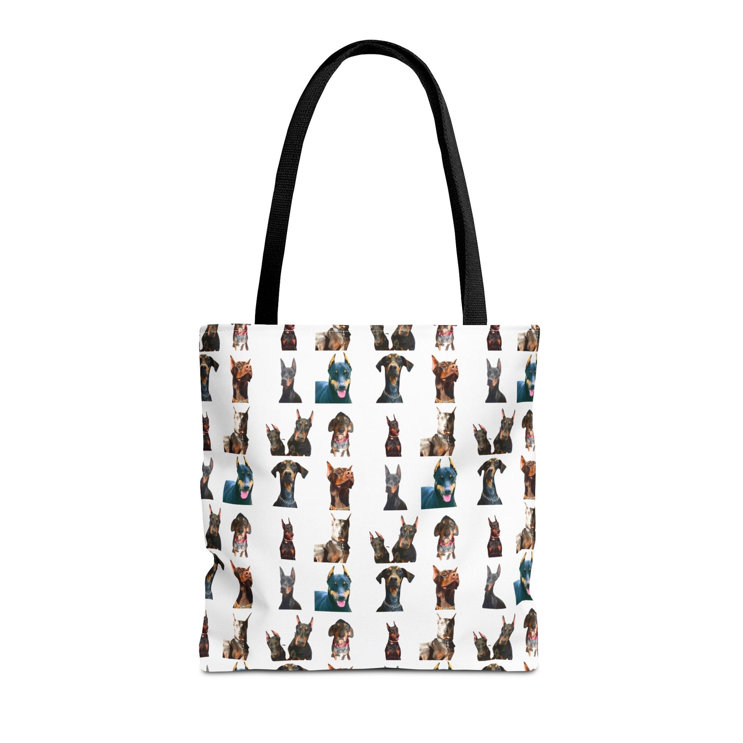 Edition 4 Doberman Model Pattern White Tote Bag
