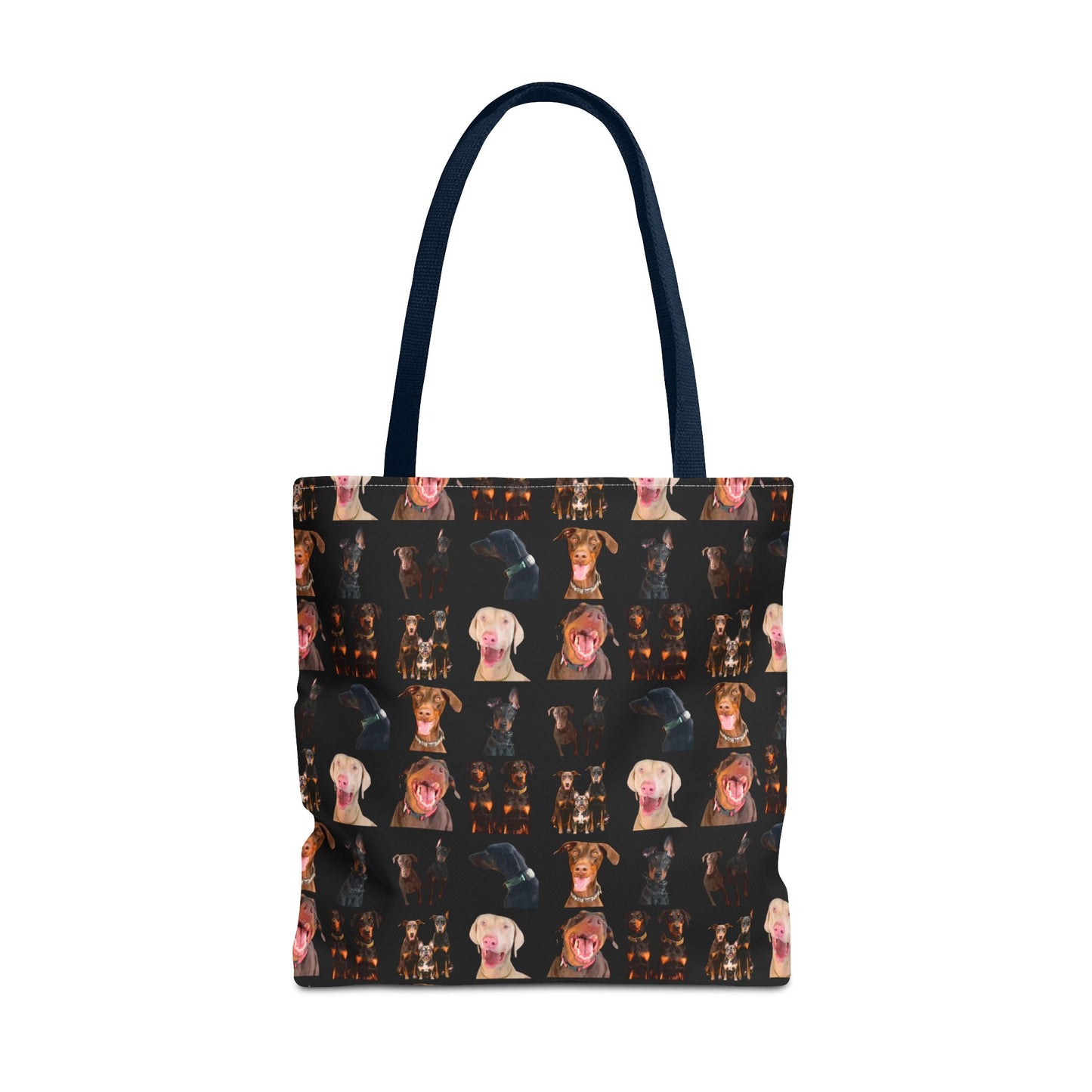 Edition 9 Doberman Model Pattern Black Tote Bag