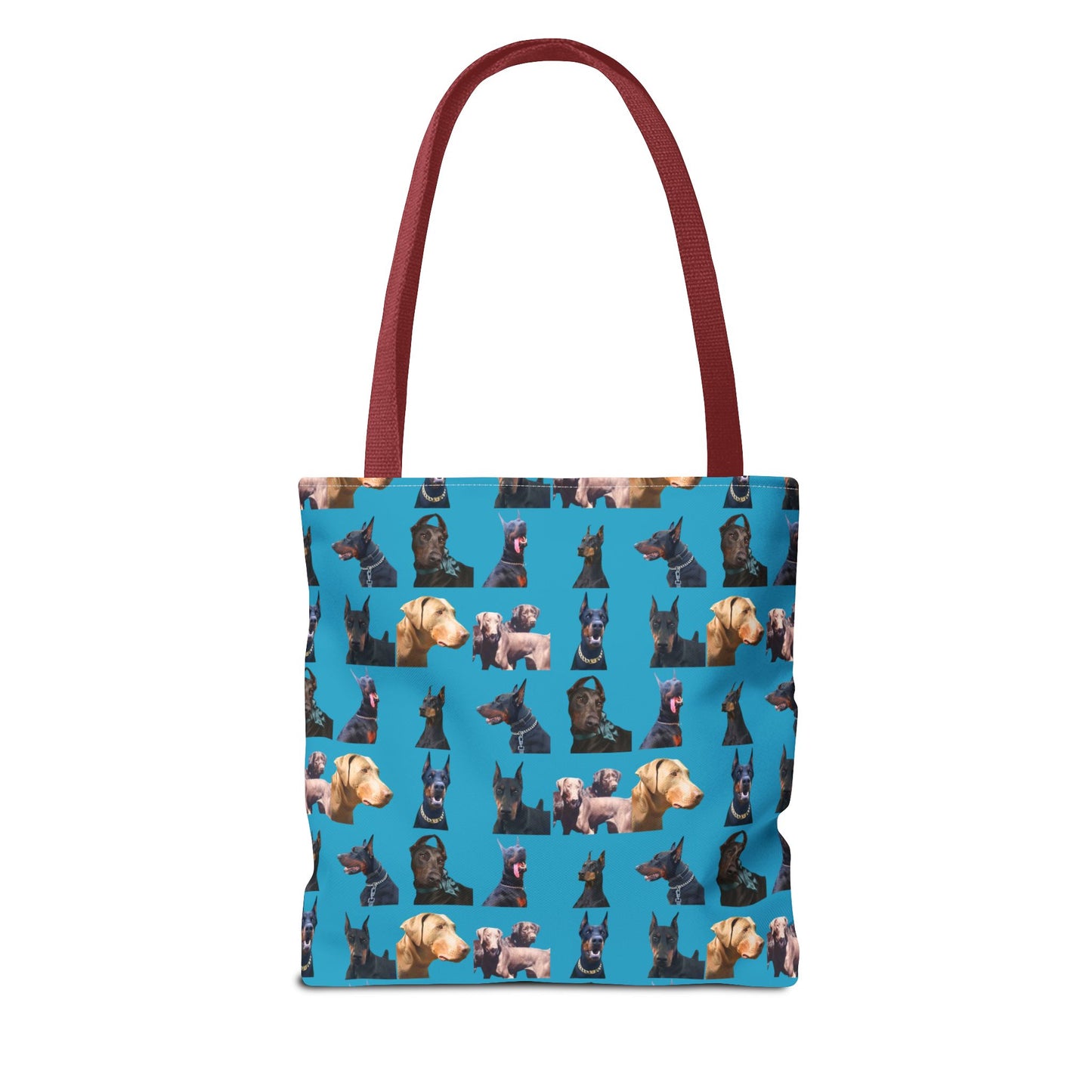 Edition 8 Doberman Model Pattern Turquoise Tote Bag