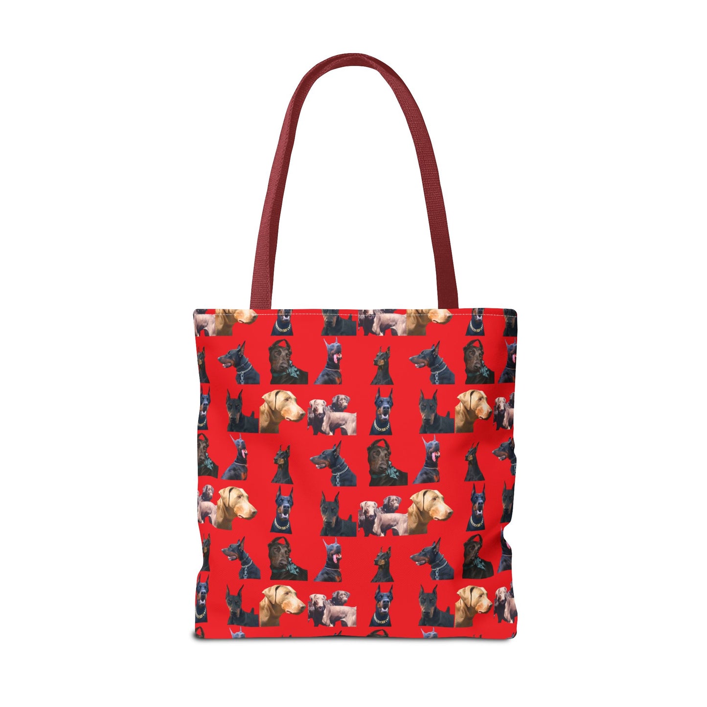 Edition 8 Doberman Model Pattern Red Tote Bag