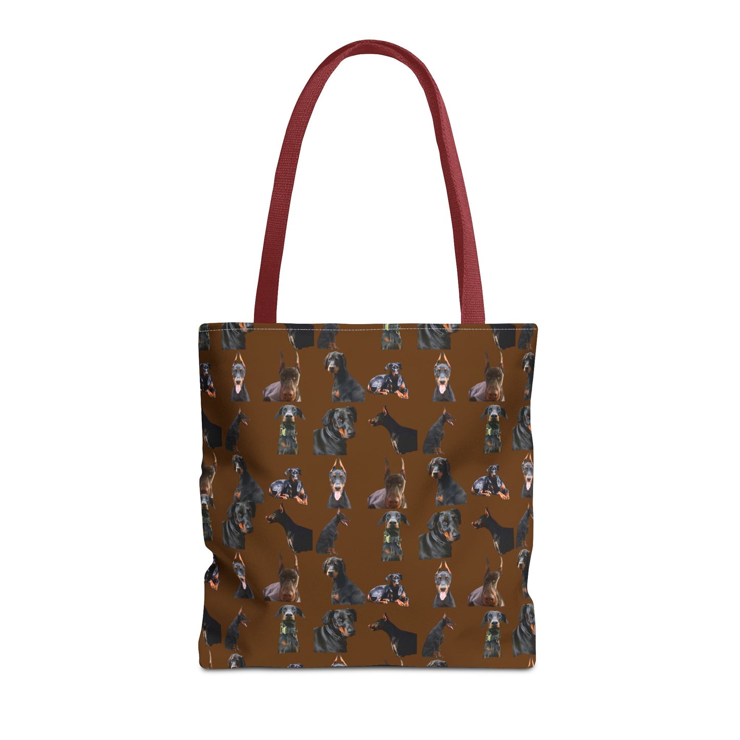 Edition 6 Doberman Model Pattern Brown Tote Bag