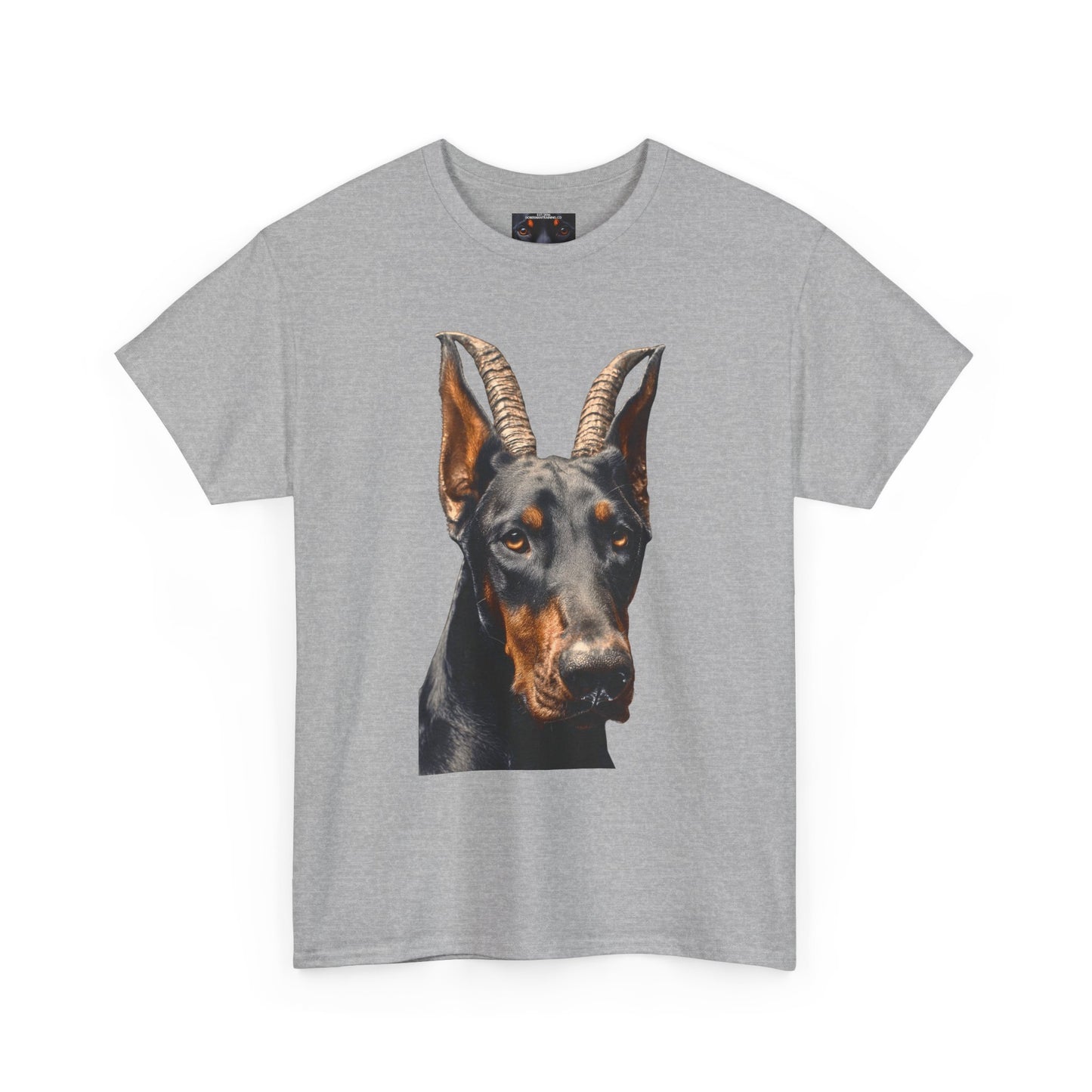 Doberman Goat 2 Private Lable Unisex Heavy Cotton Tee