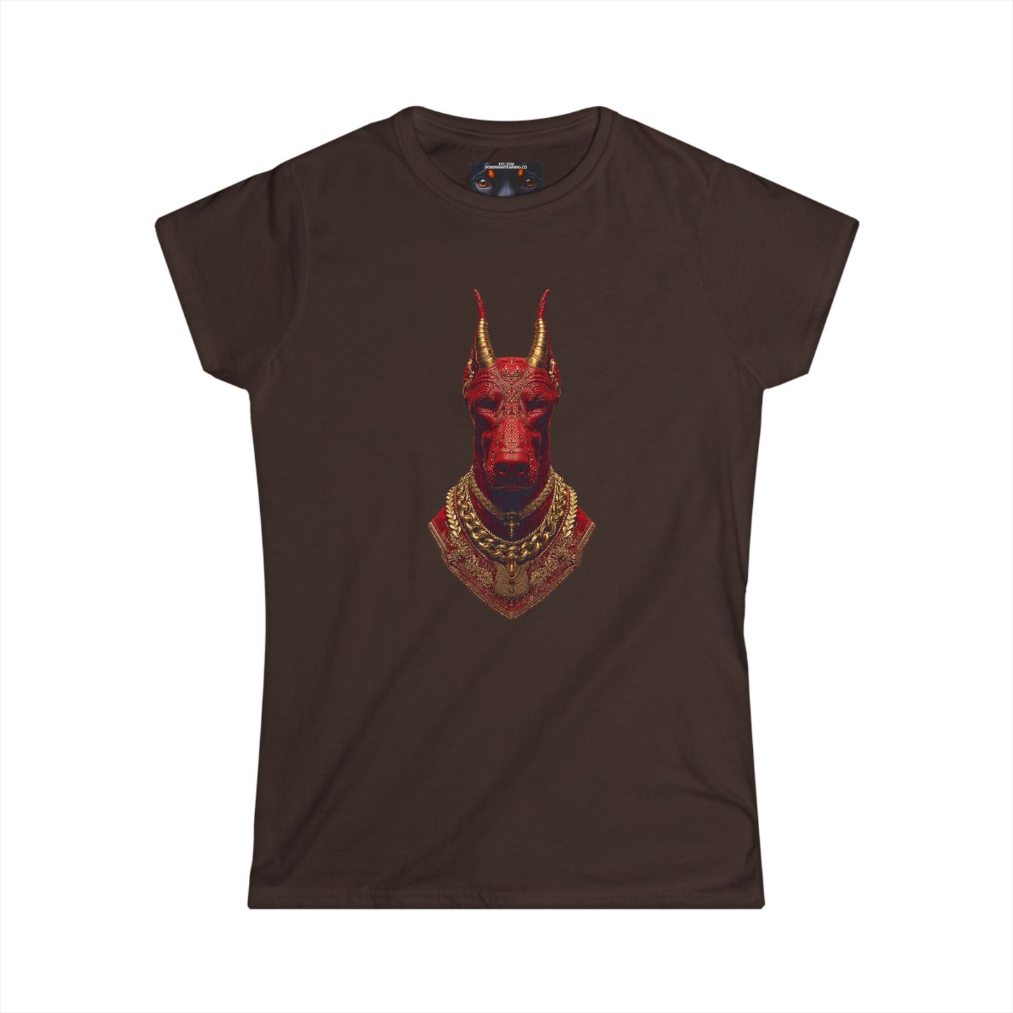 Doberman Goat 3 Women's Softstyle Tee