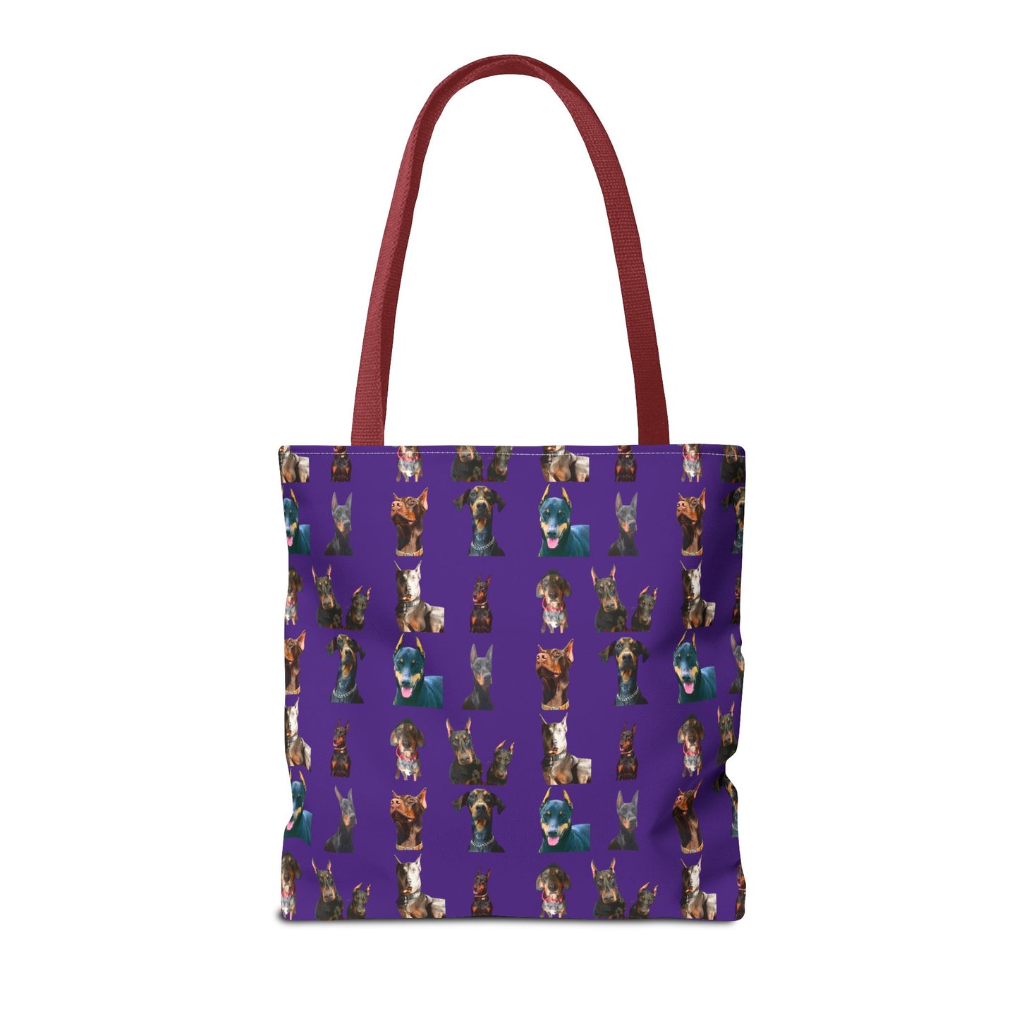 Edition 4 Doberman Model Pattern Purple Tote Bag