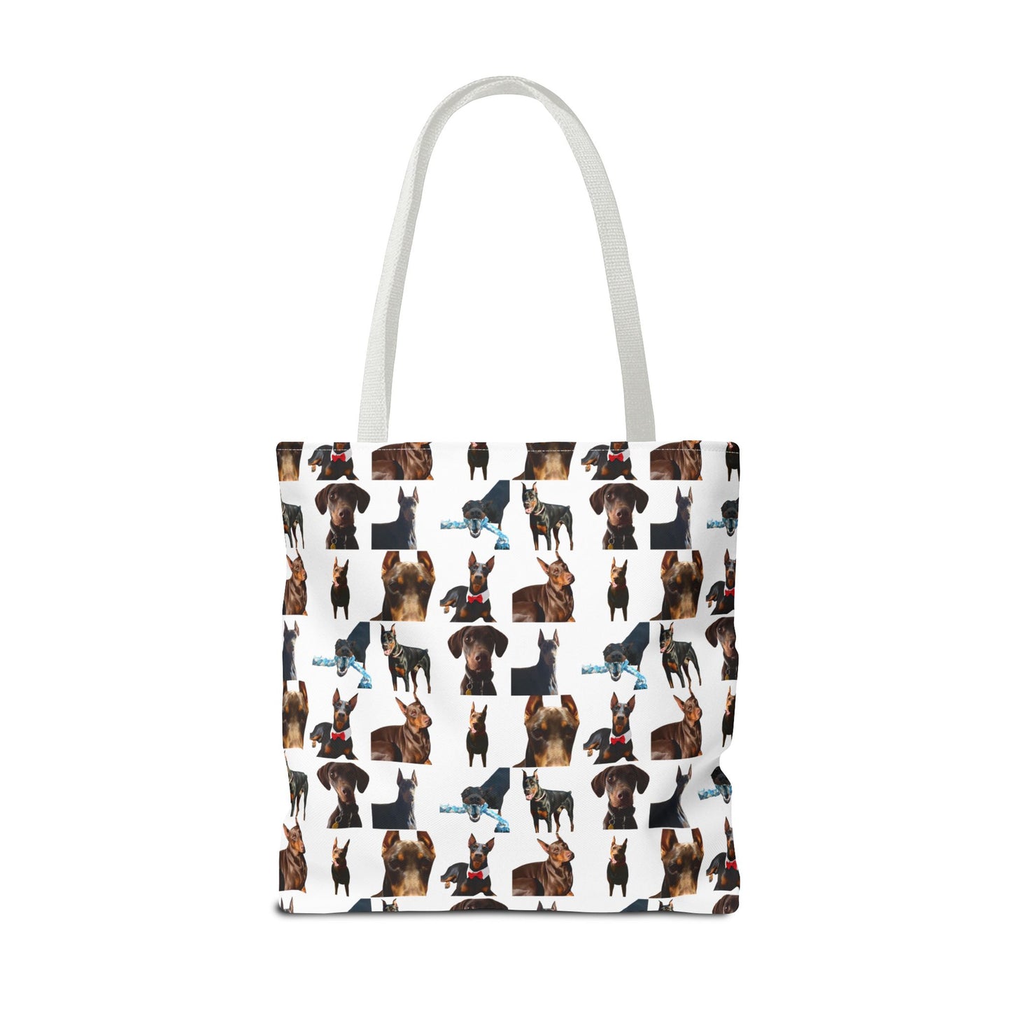 Edition 1 Doberman Model Pattern White Tote Bag