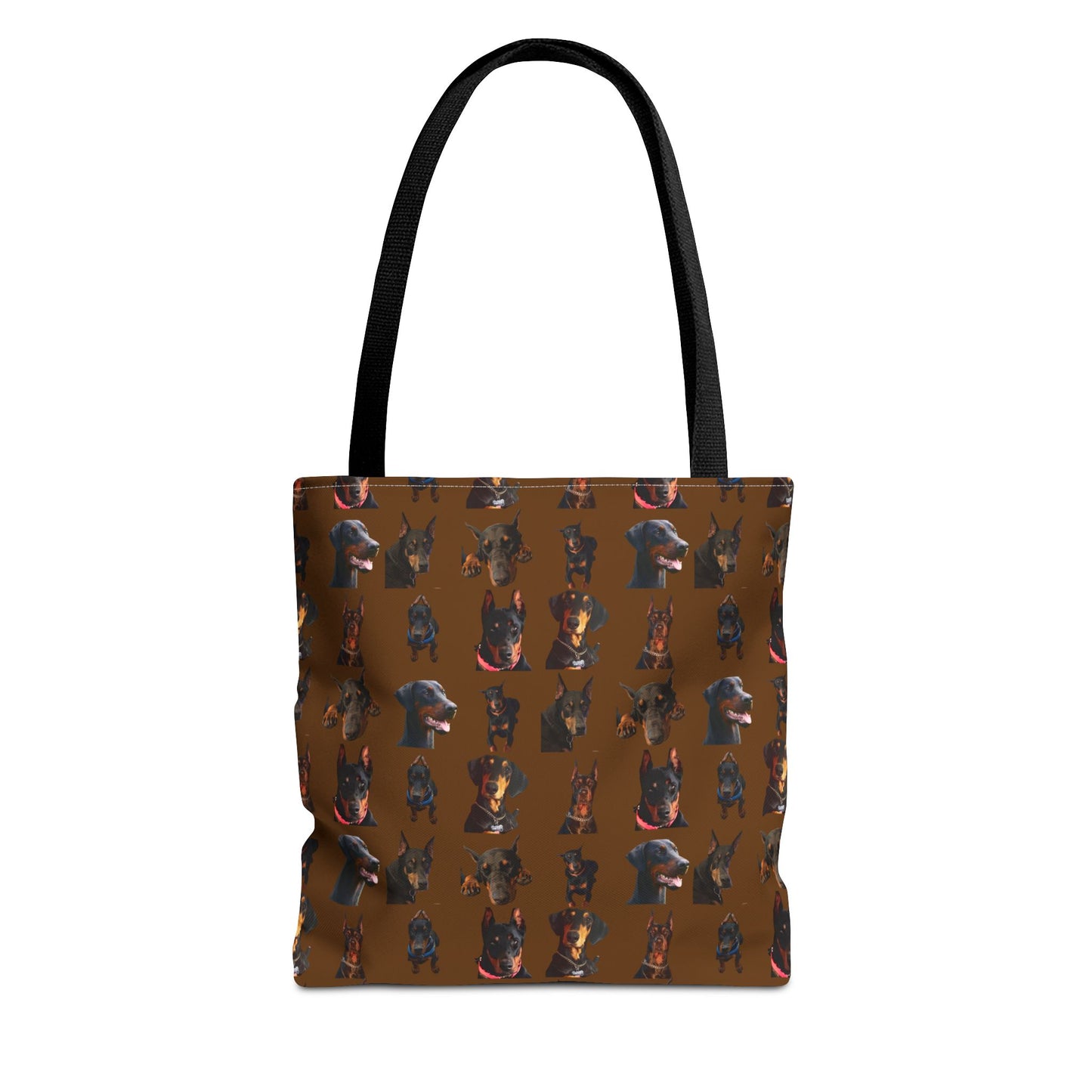 Edition 2 Doberman Model Pattern Brown Tote Bag