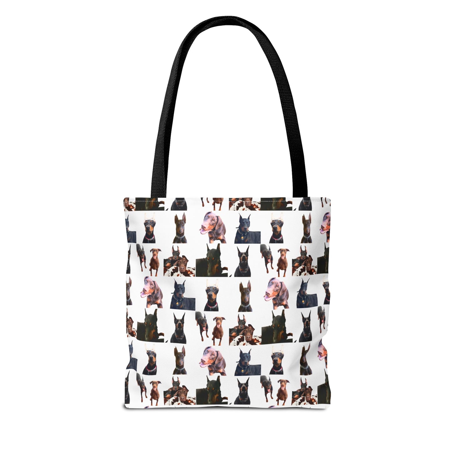 Edition 10 Doberman Model Pattern White Tote Bag