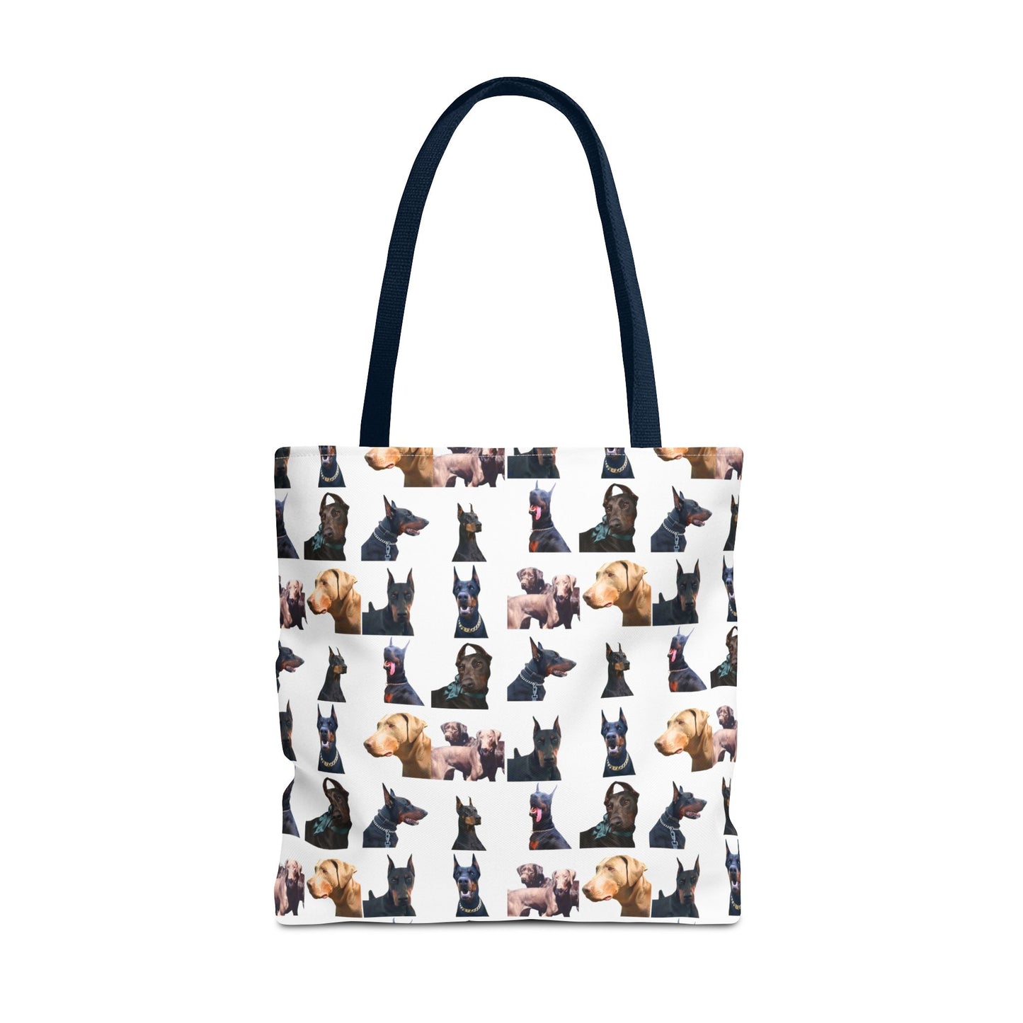 Edition 8 Doberman Model Pattern White Tote Bag