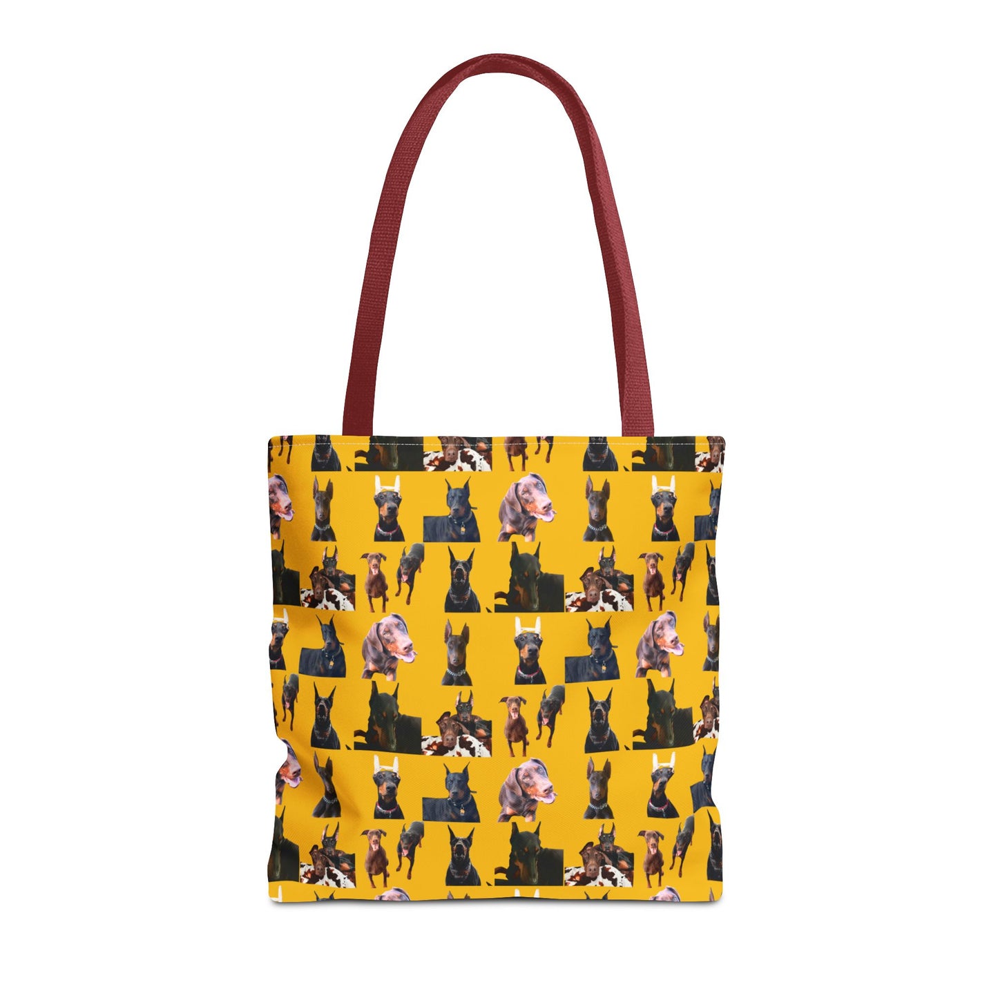 Edition 10 Doberman Model Pattern Yellow Tote Bag
