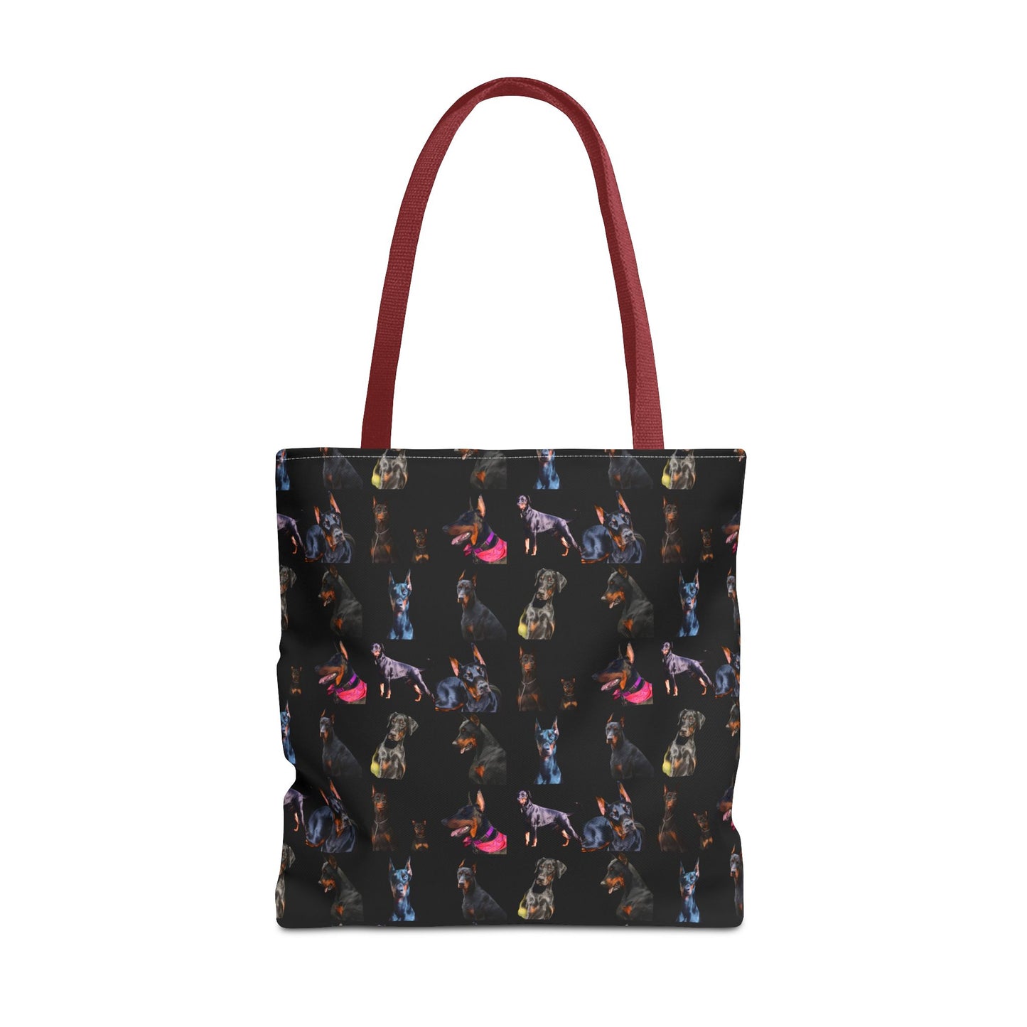 Edition 7 Doberman Model Pattern Black Tote Bag