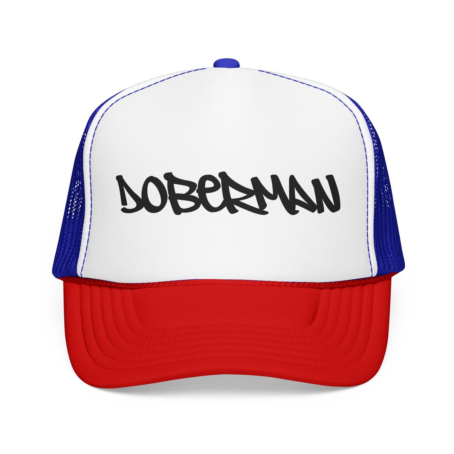 Doberman Graffiti Foam Trucker Hat Made in USA