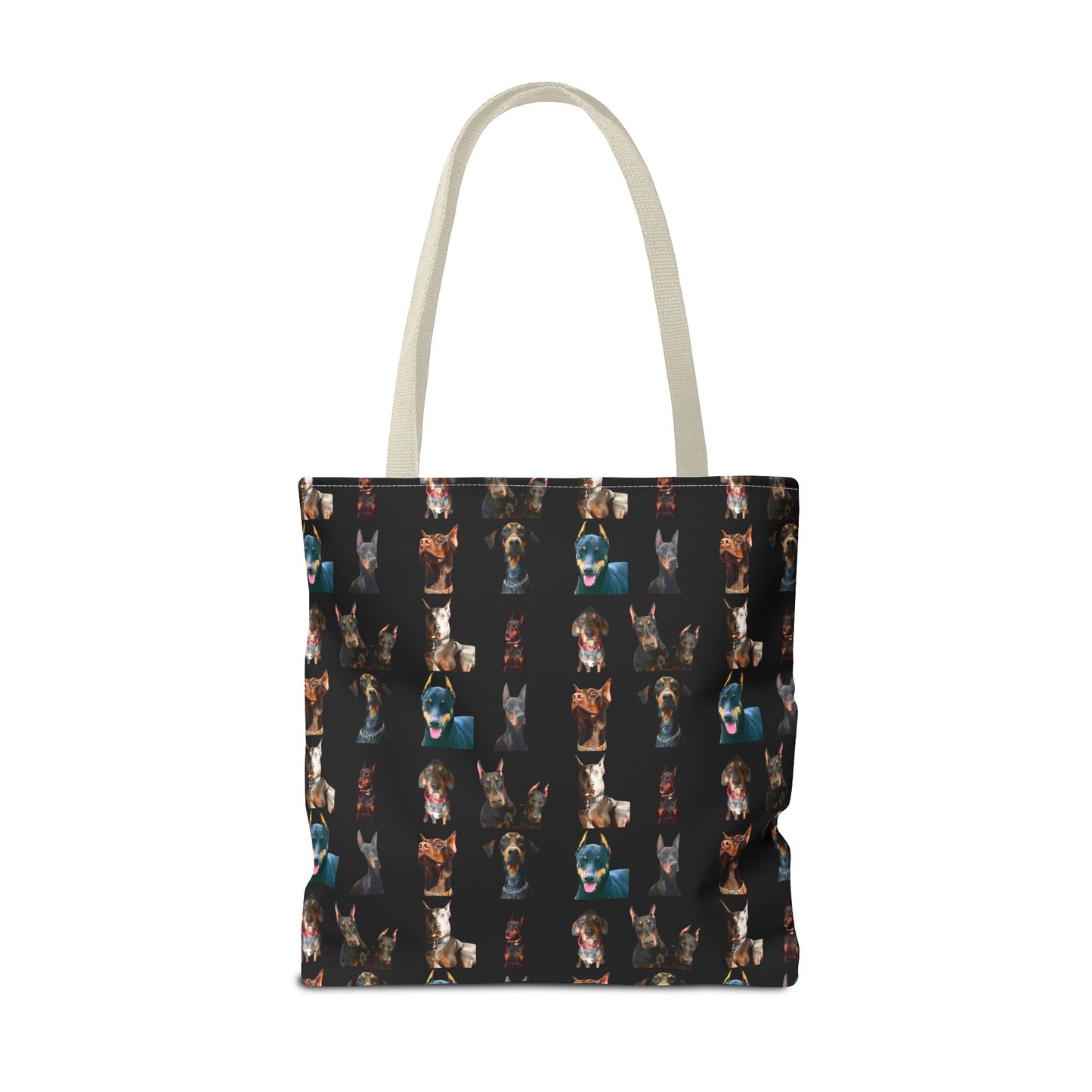 Edition 4 Doberman Model Pattern Black Tote Bag