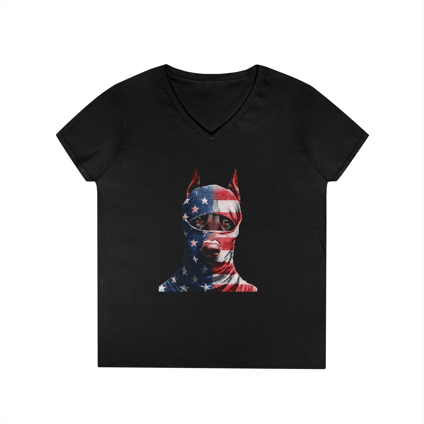 Doberman 2 V-Neck Tee Shirt for Women