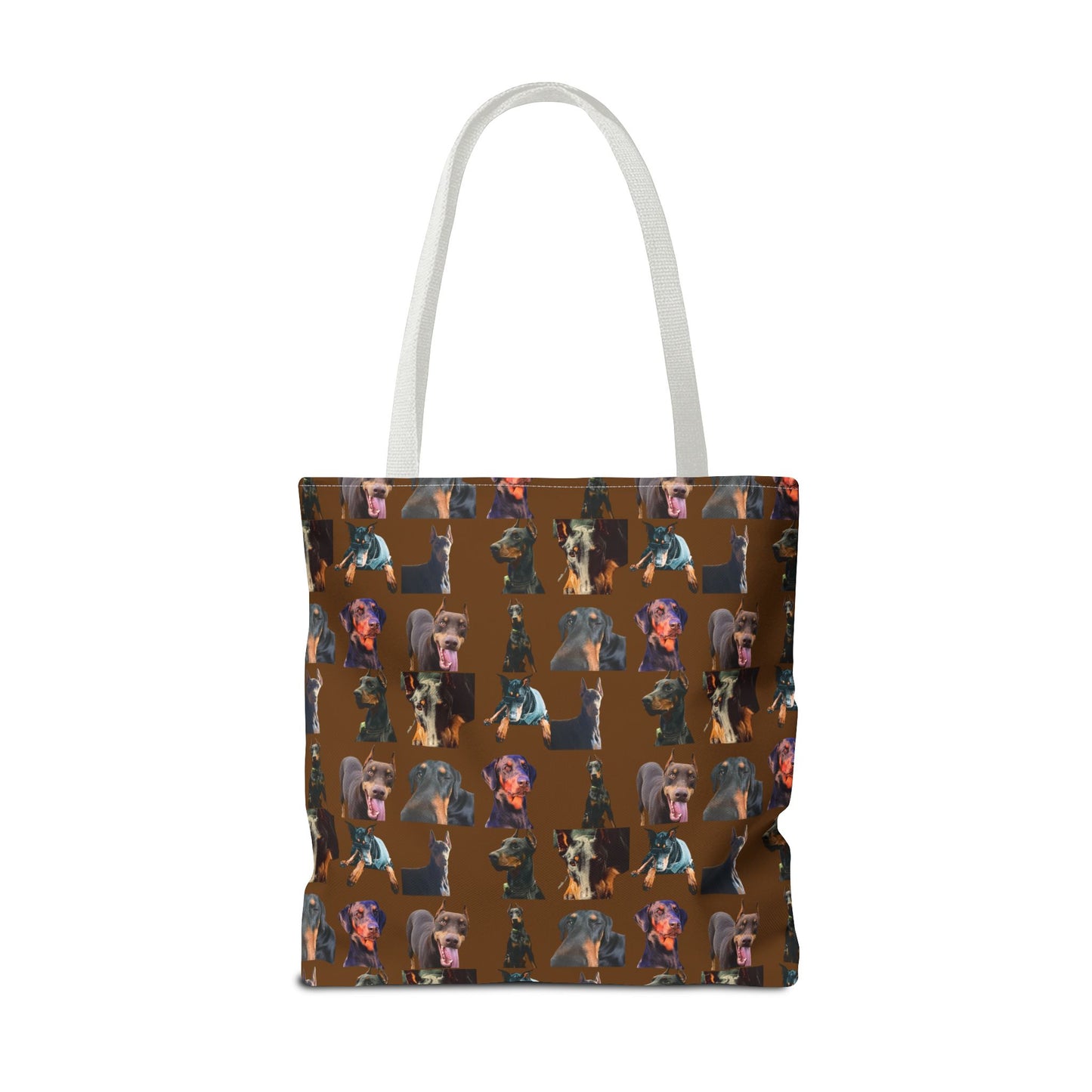 Edition 3 Doberman Model Pattern Brown Tote Bag