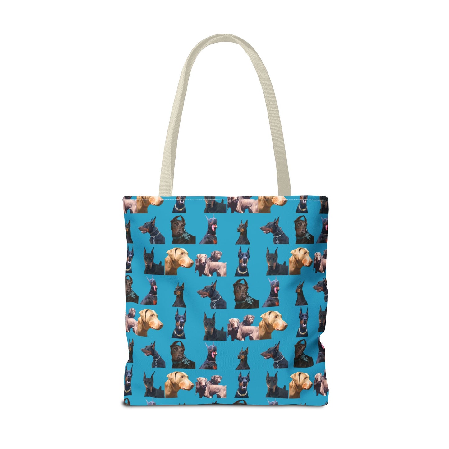 Edition 8 Doberman Model Pattern Turquoise Tote Bag