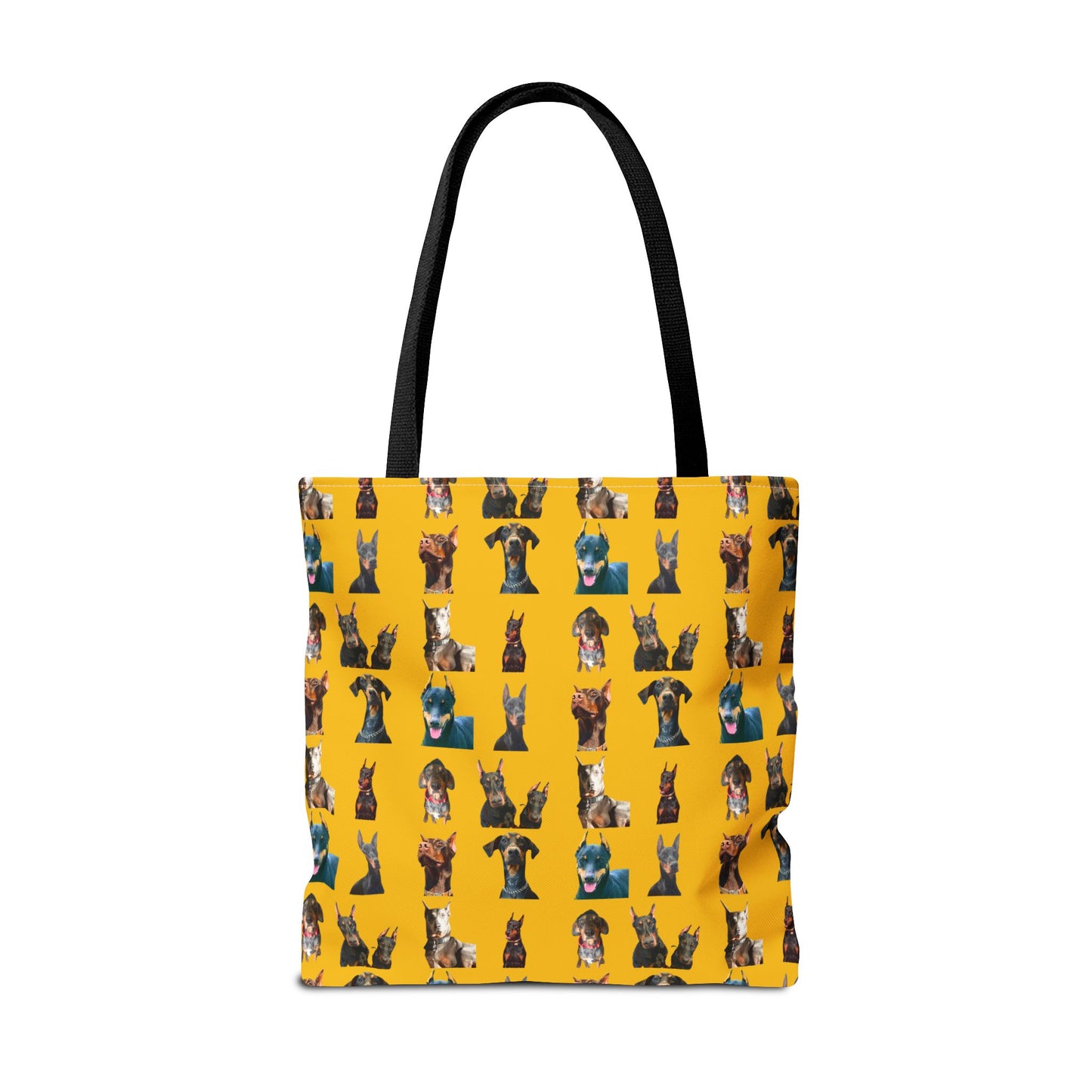 Edition 4 Doberman Model Pattern Yellow Tote Bag