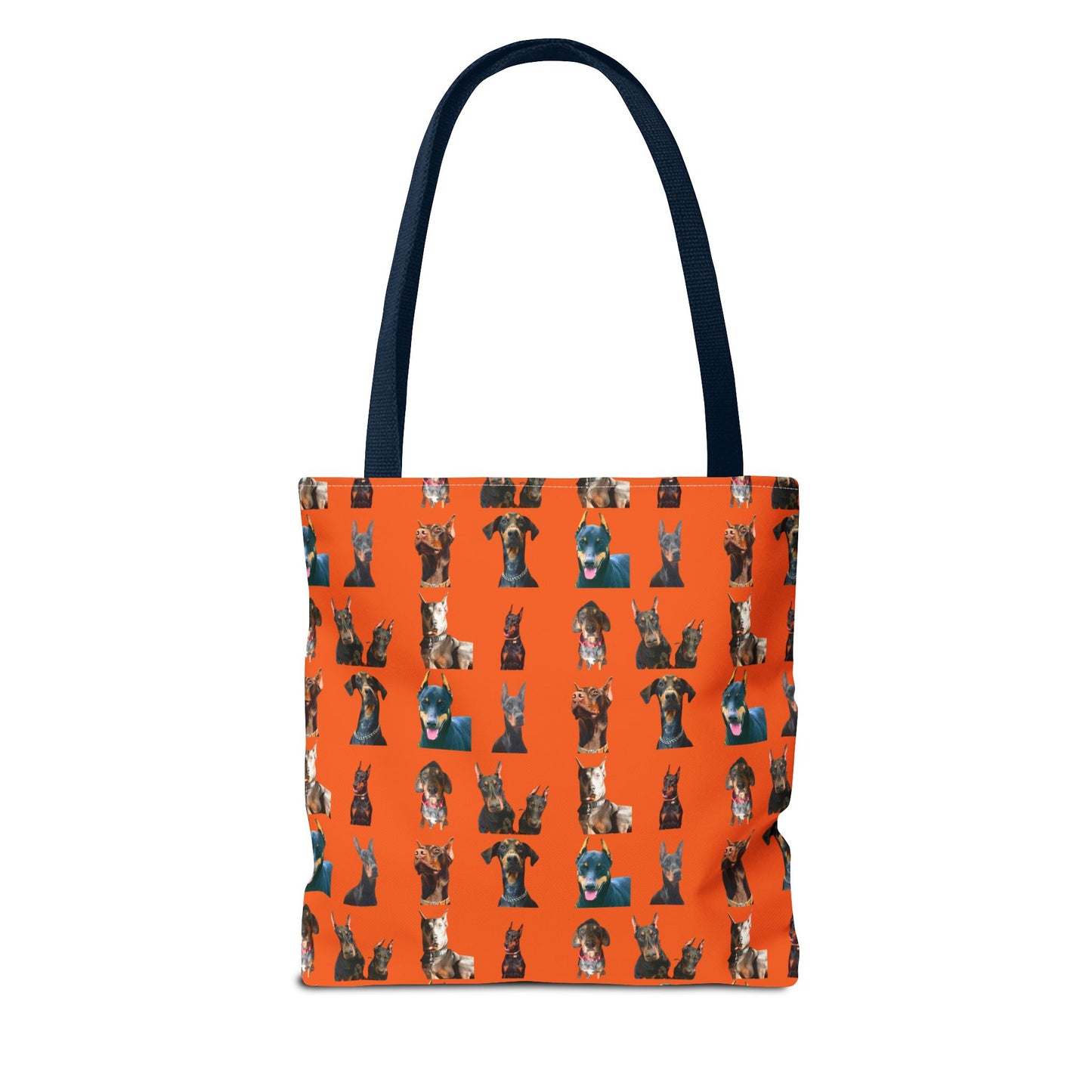 Edition 4 Doberman Model Pattern Orange Tote Bag