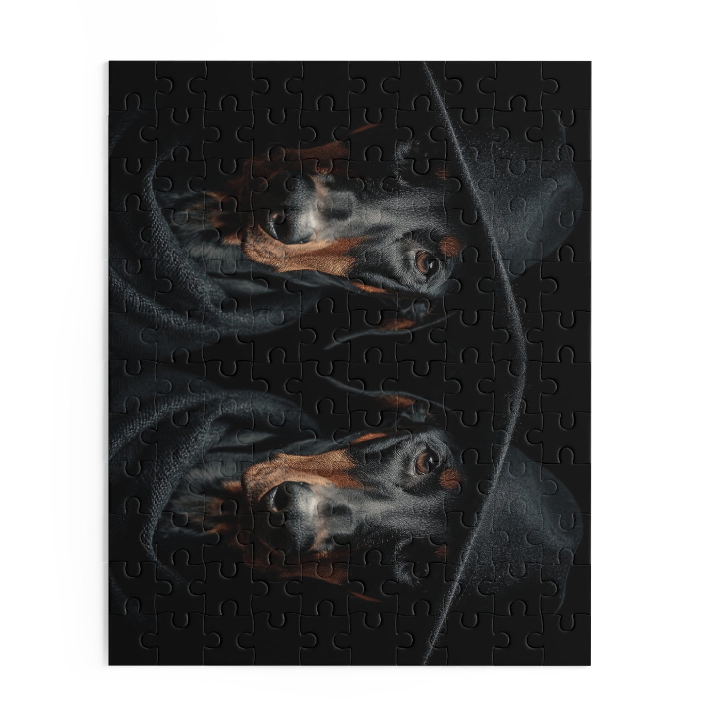 Human Mental Stimulation 3 Puzzle Black Lab Portrait Puzzle 1 Jigsaw (120/252/500 Pieces)