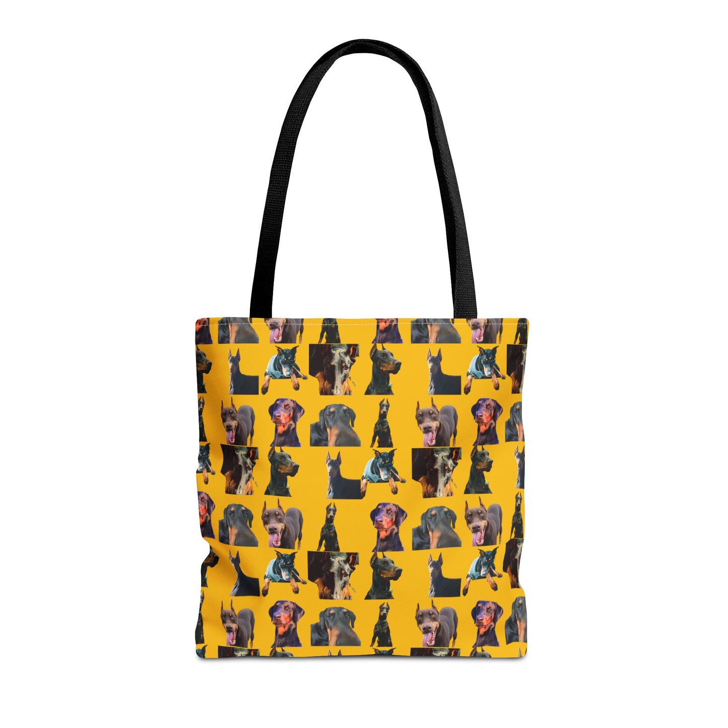Edition 3 Doberman Model Pattern Yellow Tote Bag