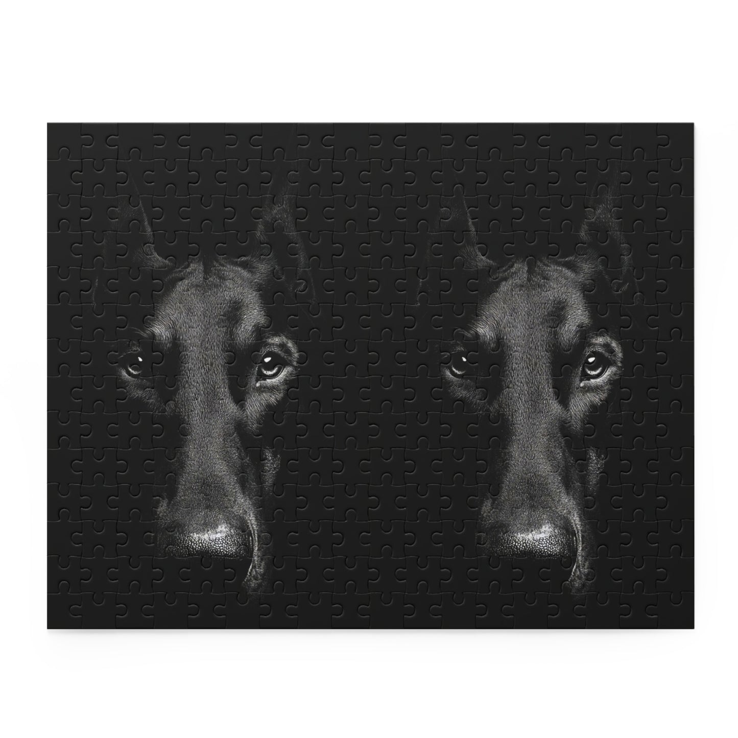 Human Mental Stimulation 1 Puzzle Black Lab Portrait Puzzle 1 Jigsaw (120/252/500 Pieces)