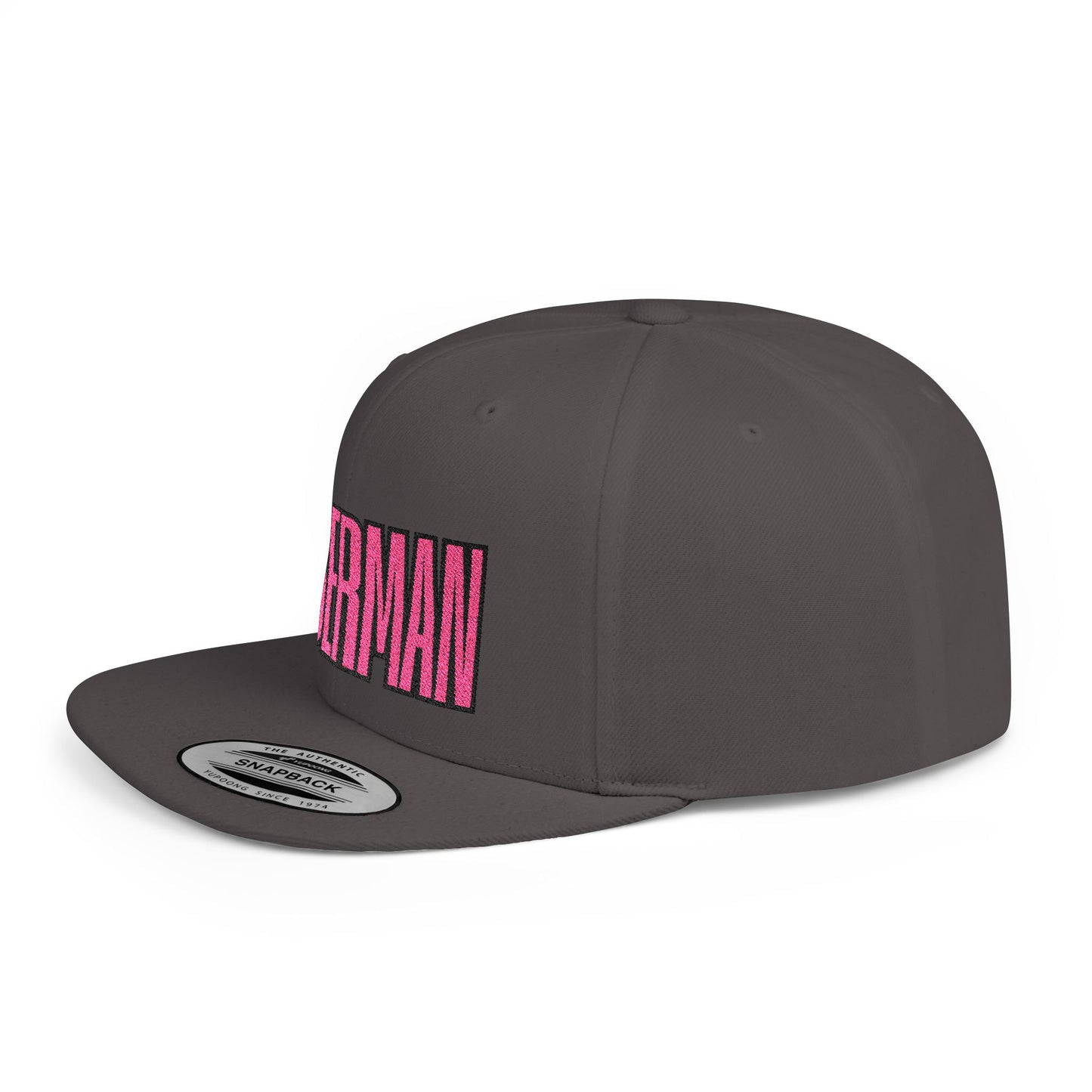 Doberman 6 Embroidered Flat Bill Snapback