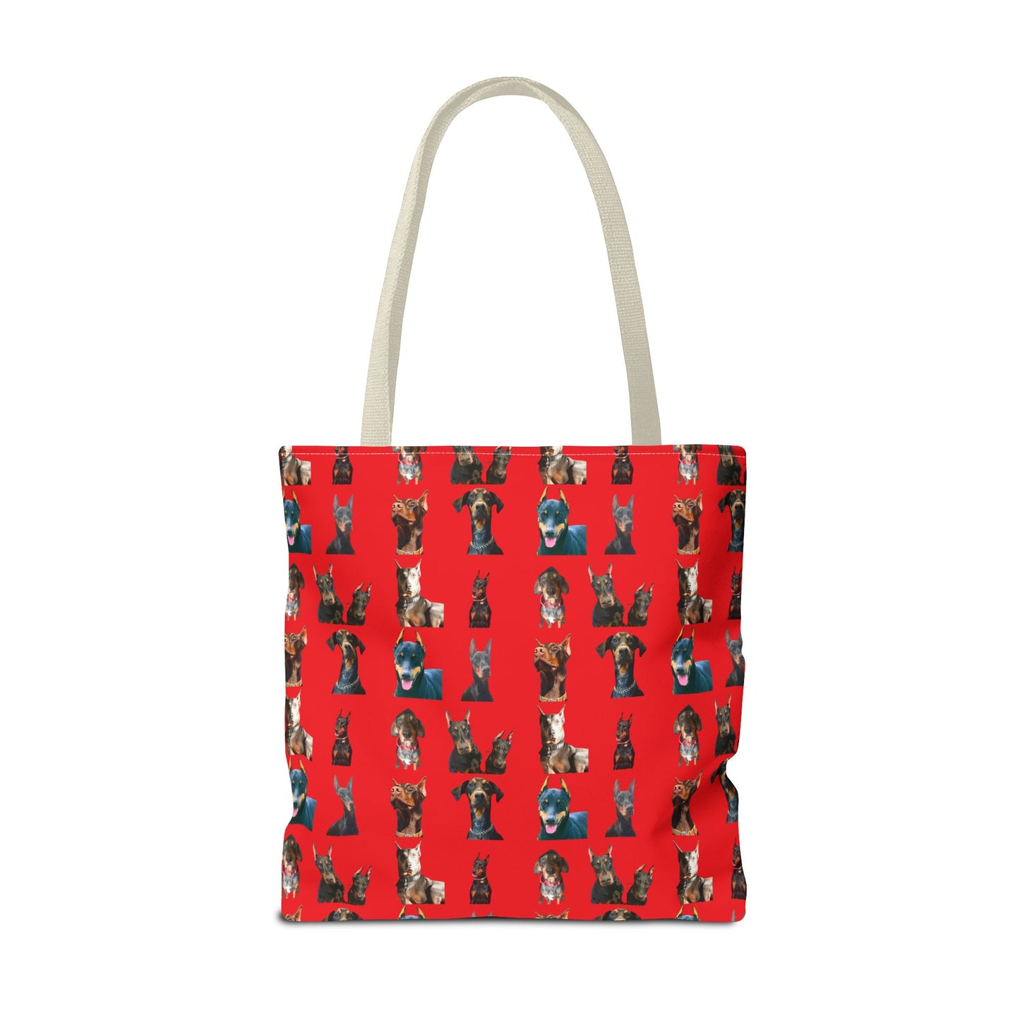 Edition 4 Doberman Model Pattern Red Tote Bag