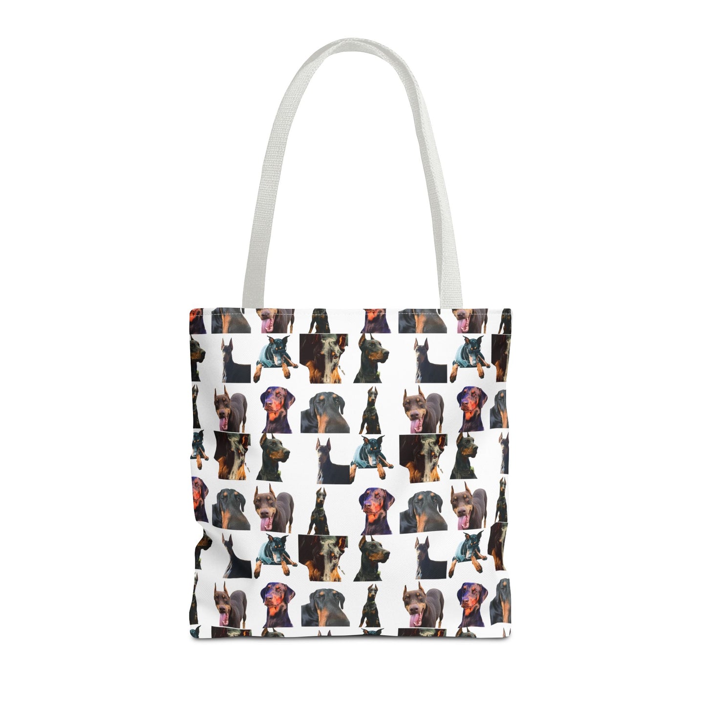 Edition 3 Doberman Model Pattern White Tote Bag