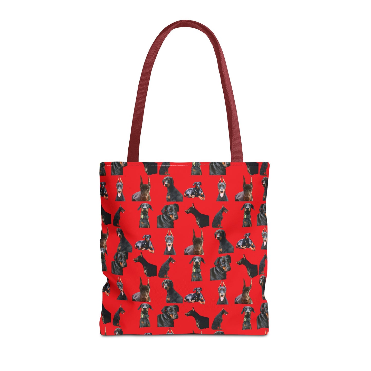 Edition 6 Doberman Model Pattern Red Tote Bag