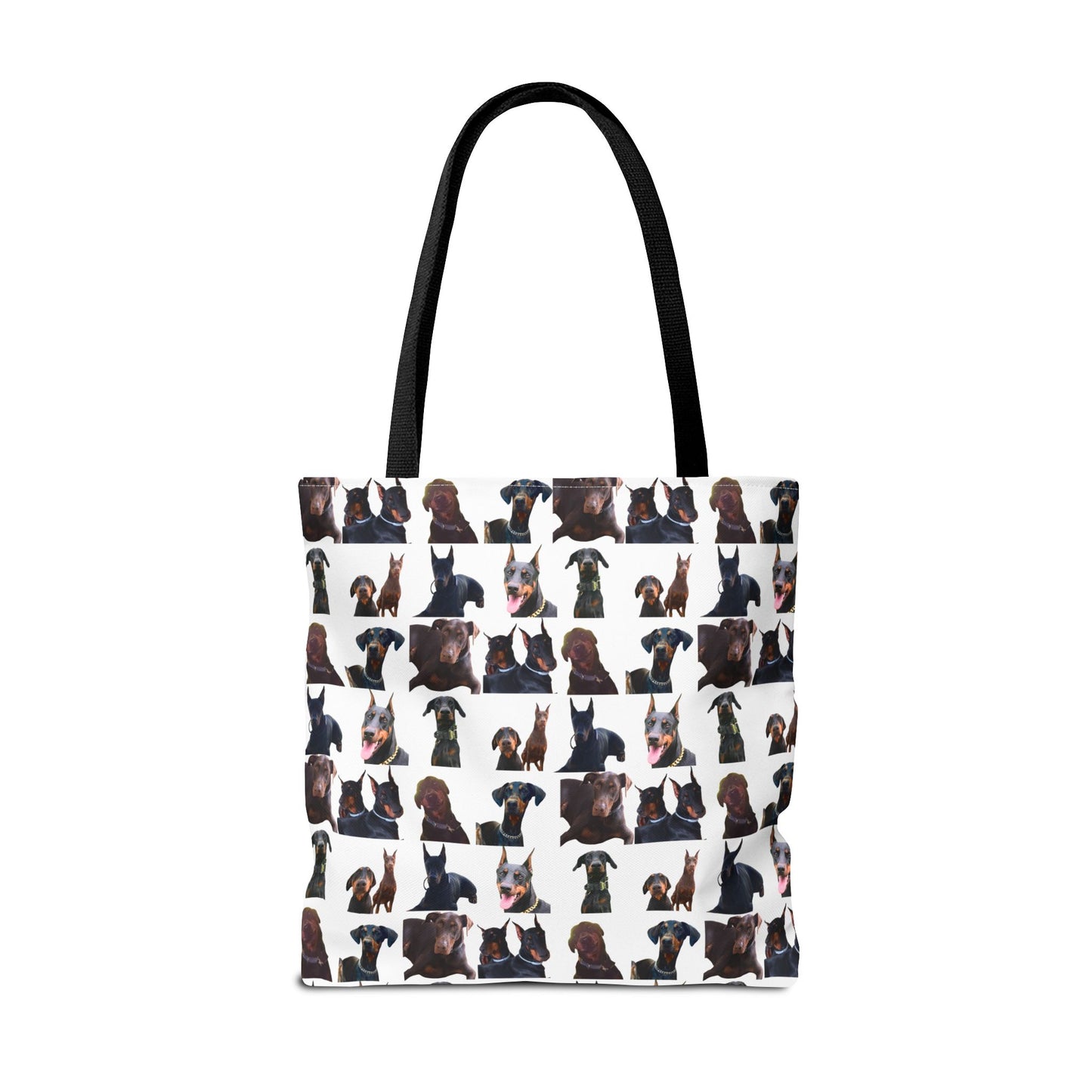 Edition 5 Doberman Model Pattern White Tote Bag