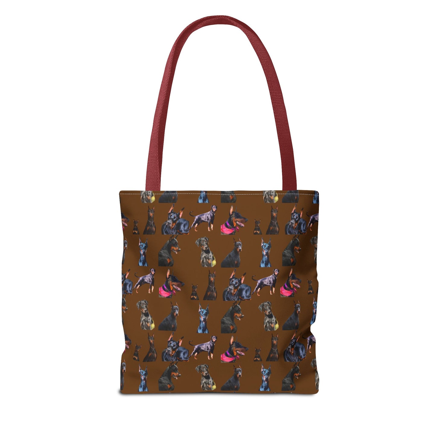 Edition 7 Doberman Model Pattern Brown Tote Bag