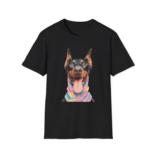 Doberman 1 Portrait T‑Shirt