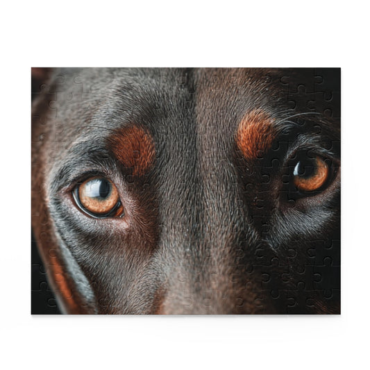 Human Mental Stimulation 5 Puzzle Black Lab Portrait Puzzle 1 Jigsaw (120/252/500 Pieces)