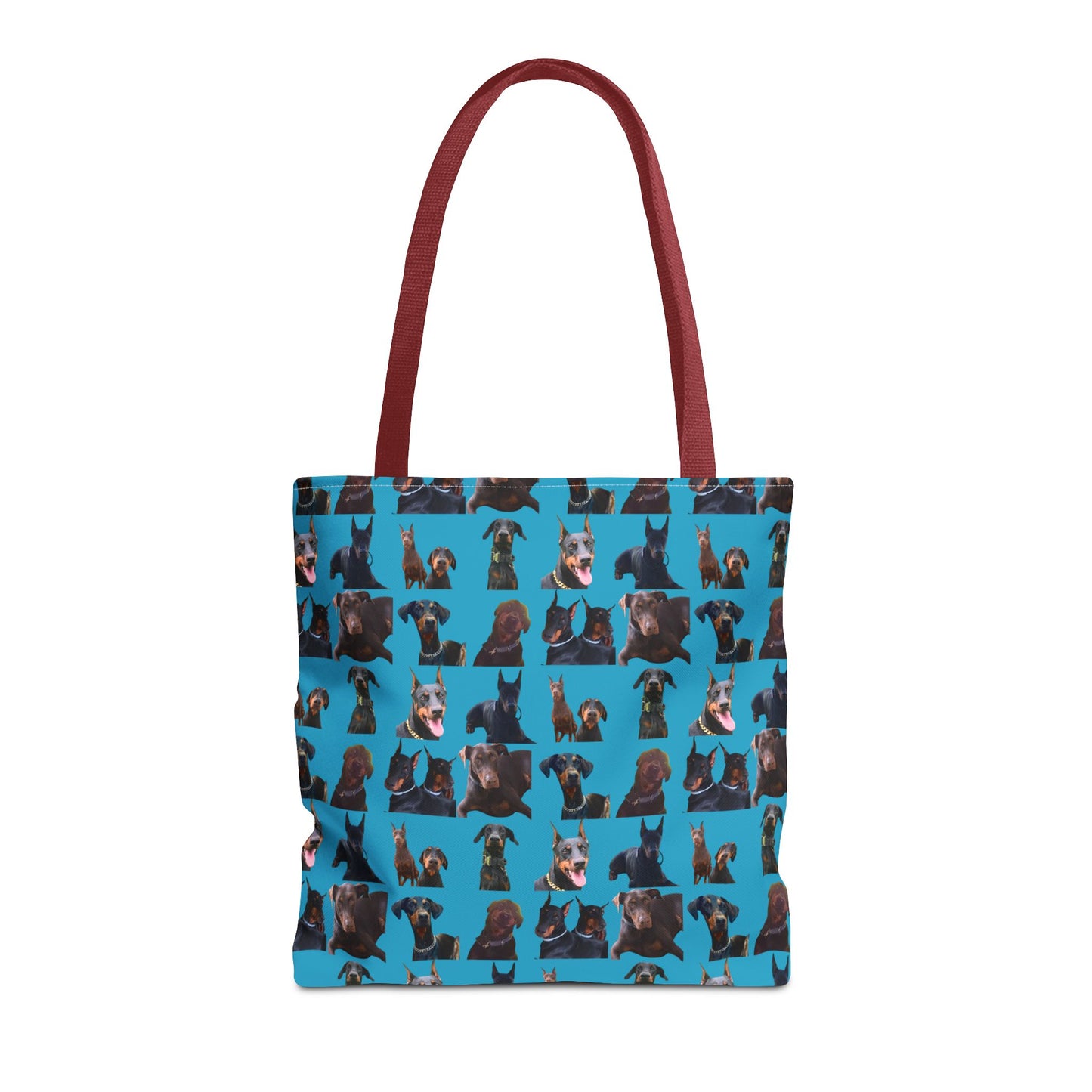 Edition 5 Doberman Model Pattern Turquoise Tote Bag