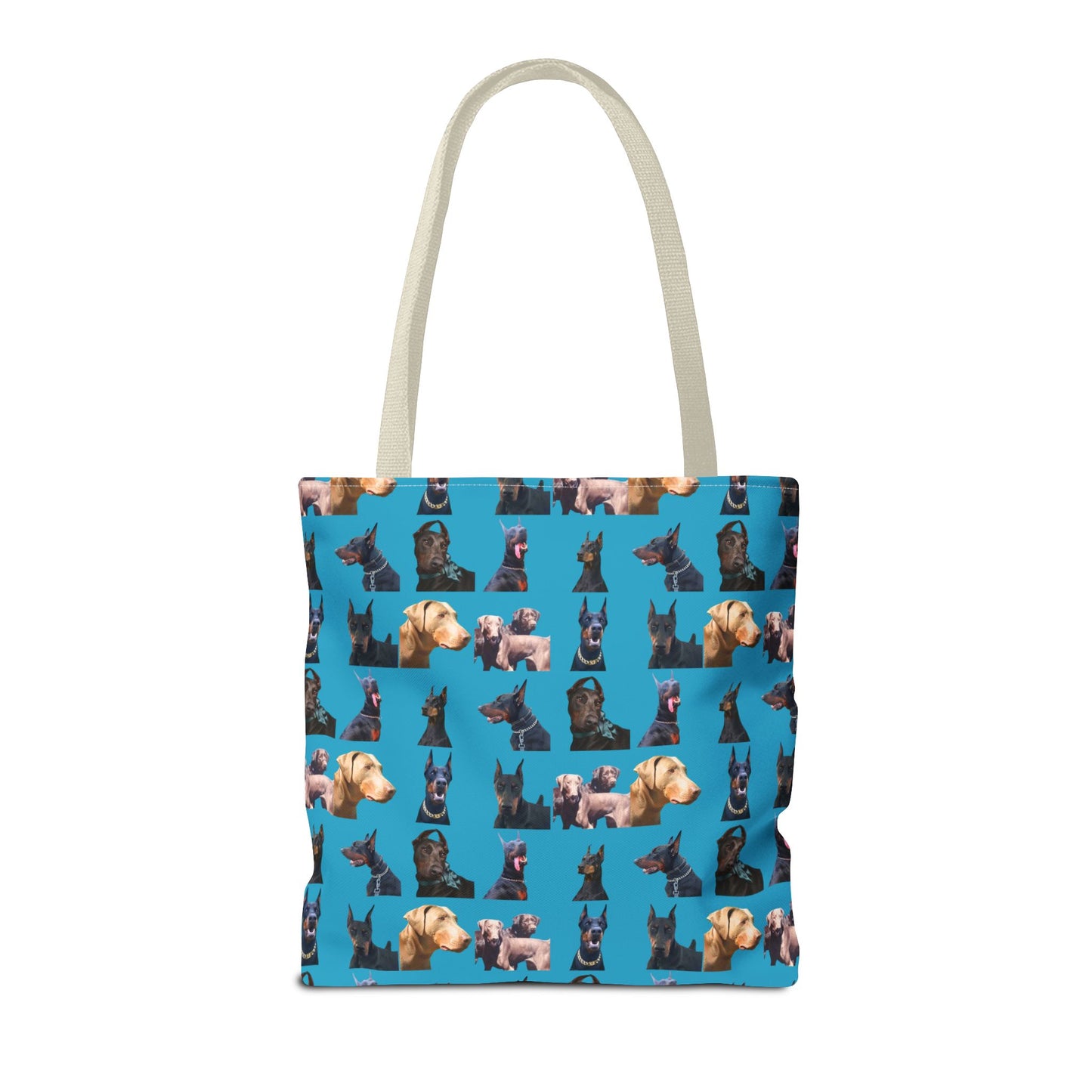 Edition 8 Doberman Model Pattern Turquoise Tote Bag