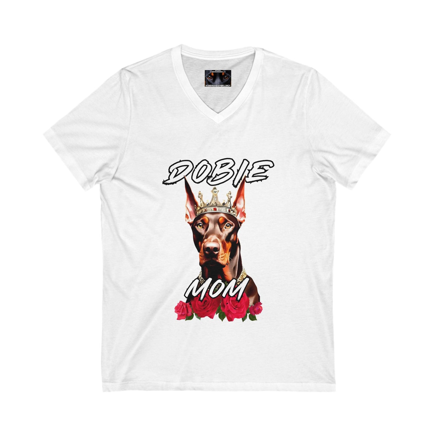 Dobie Mom 1.2 Private Label Unisex Jersey Short Sleeve V-Neck Tee