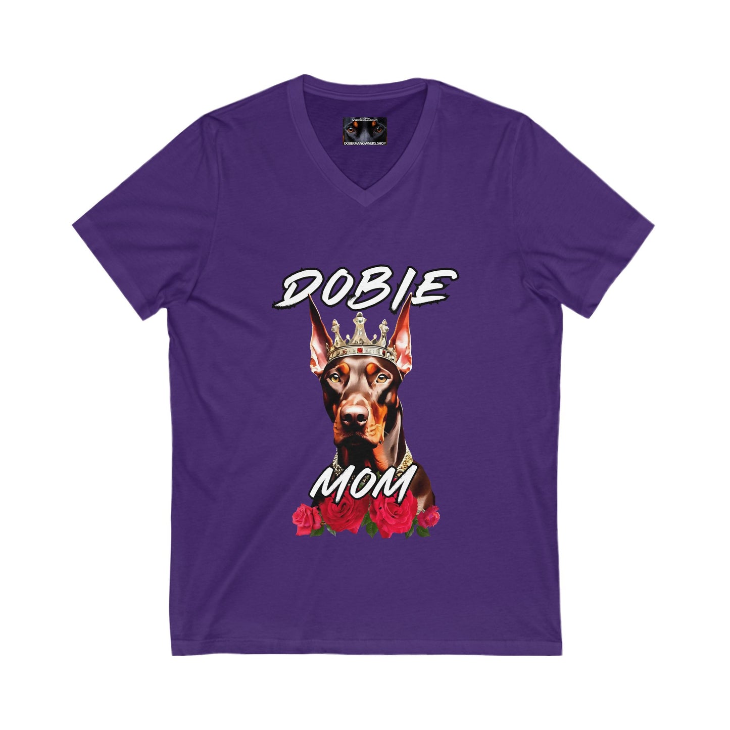 Dobie Mom 1.2 Private Label Unisex Jersey Short Sleeve V-Neck Tee
