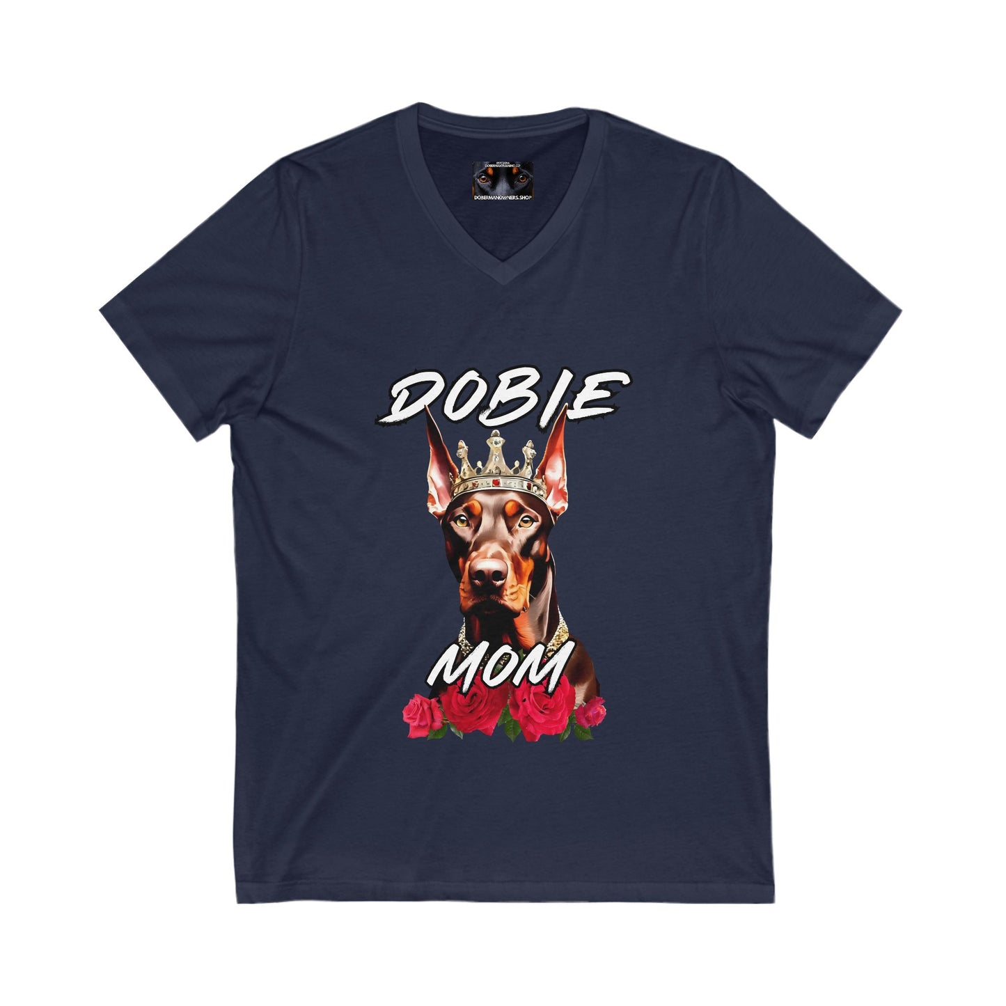Dobie Mom 1.2 Private Label Unisex Jersey Short Sleeve V-Neck Tee