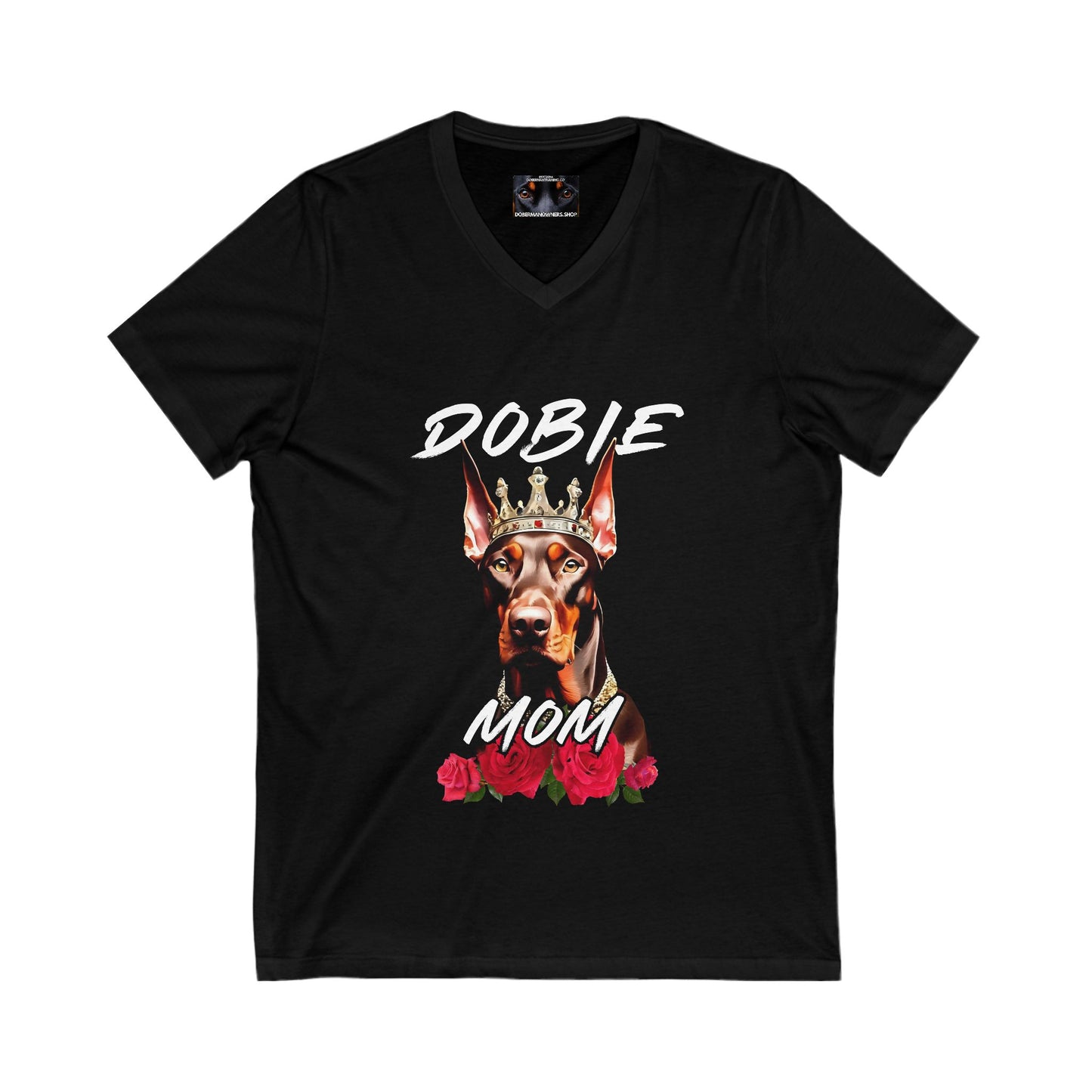 Dobie Mom 1.2 Private Label Unisex Jersey Short Sleeve V-Neck Tee