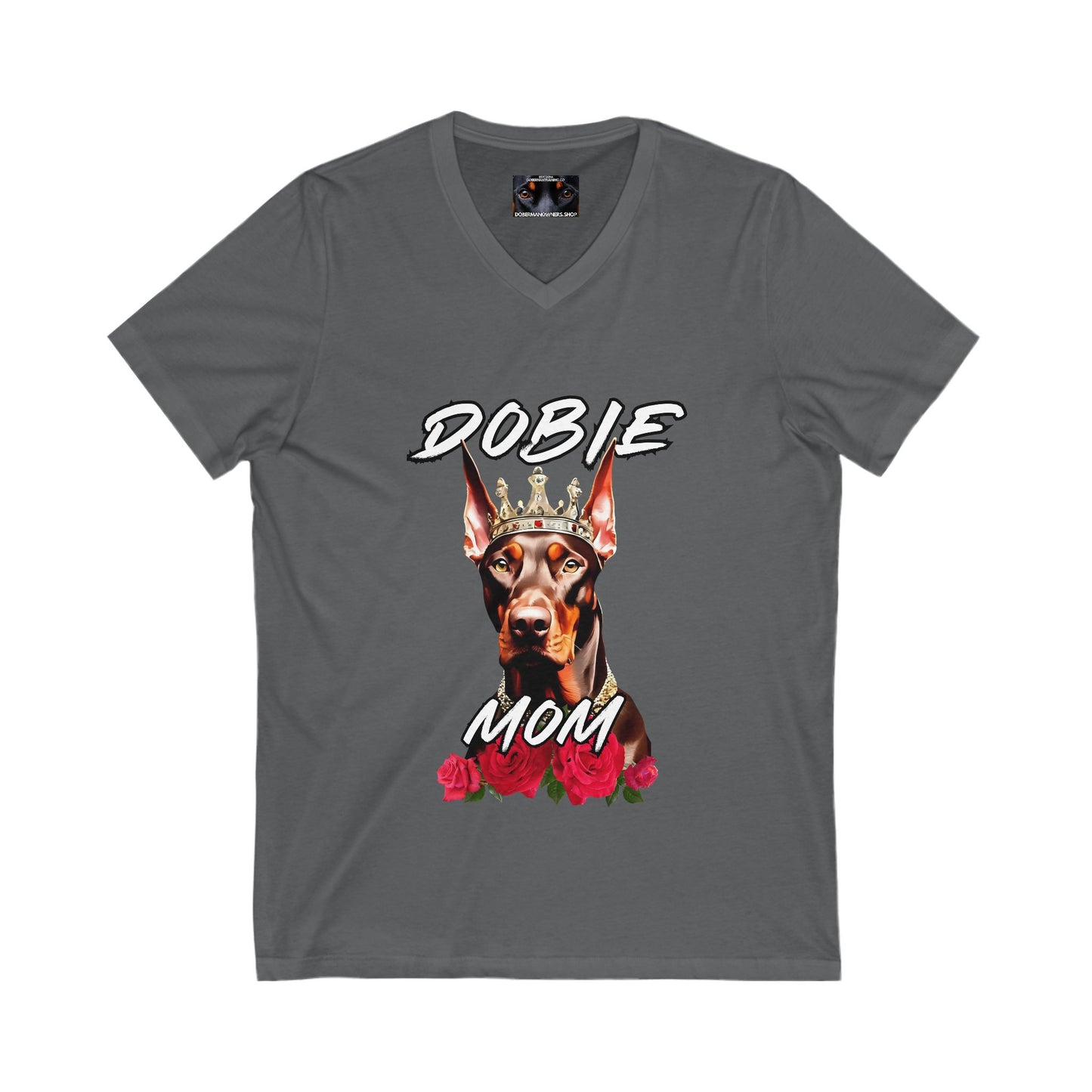 Dobie Mom 1.2 Private Label Unisex Jersey Short Sleeve V-Neck Tee