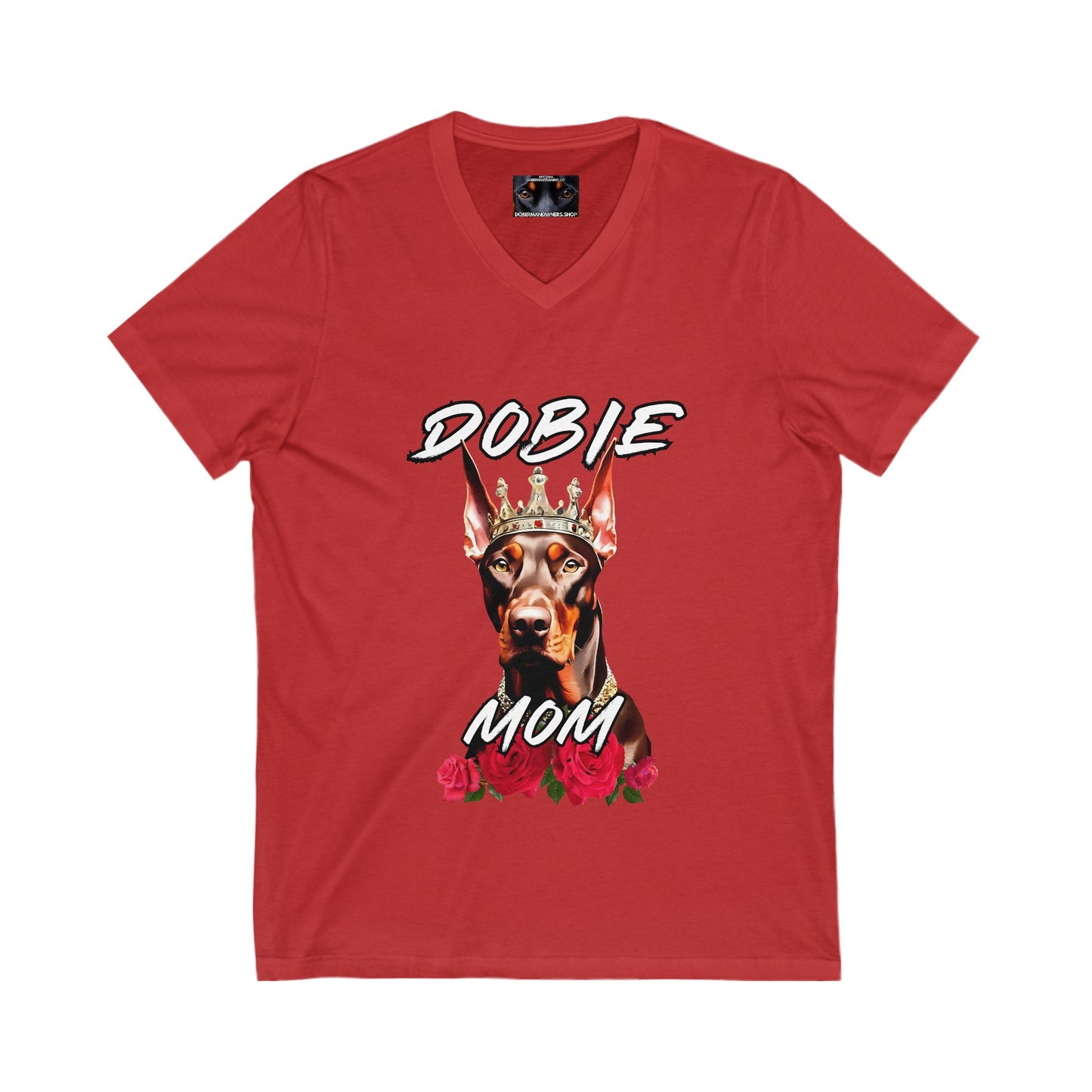 Dobie Mom 1.2 Private Label Unisex Jersey Short Sleeve V-Neck Tee