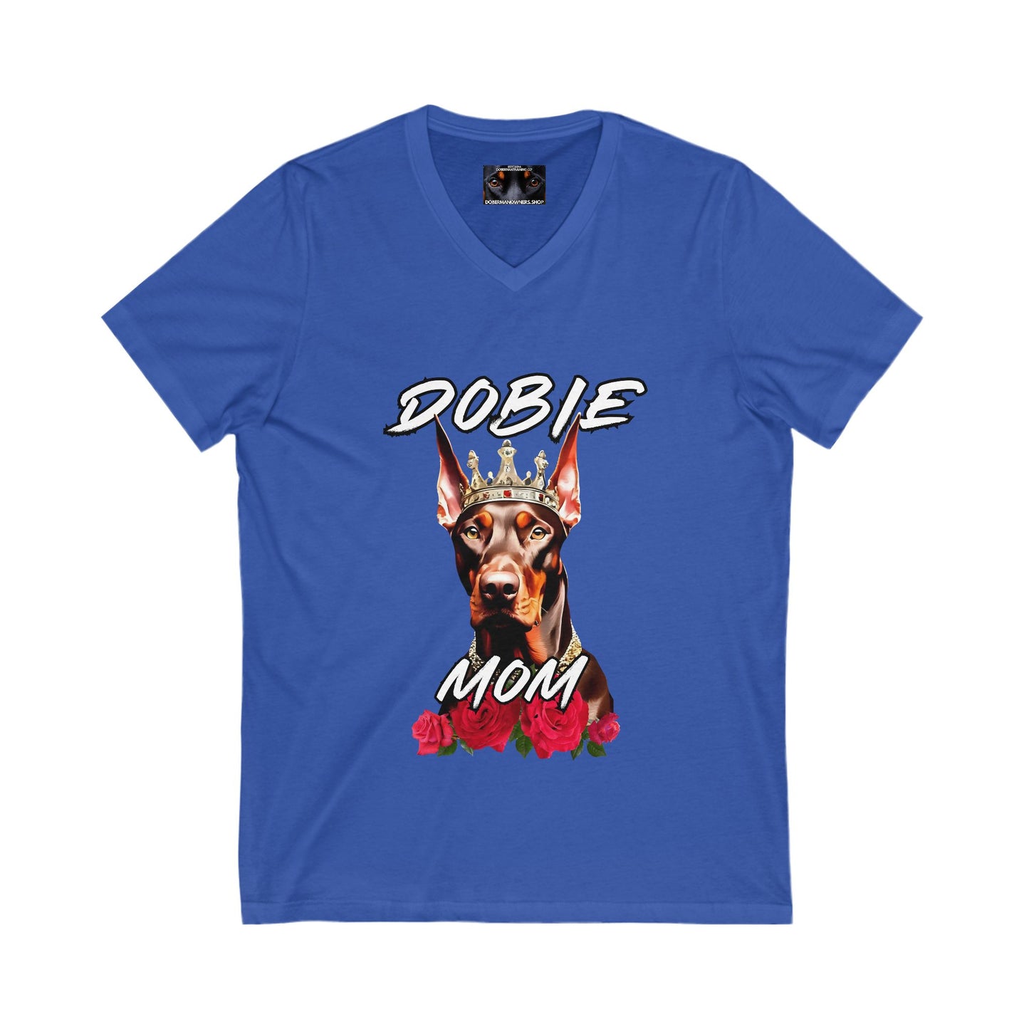 Dobie Mom 1.2 Private Label Unisex Jersey Short Sleeve V-Neck Tee