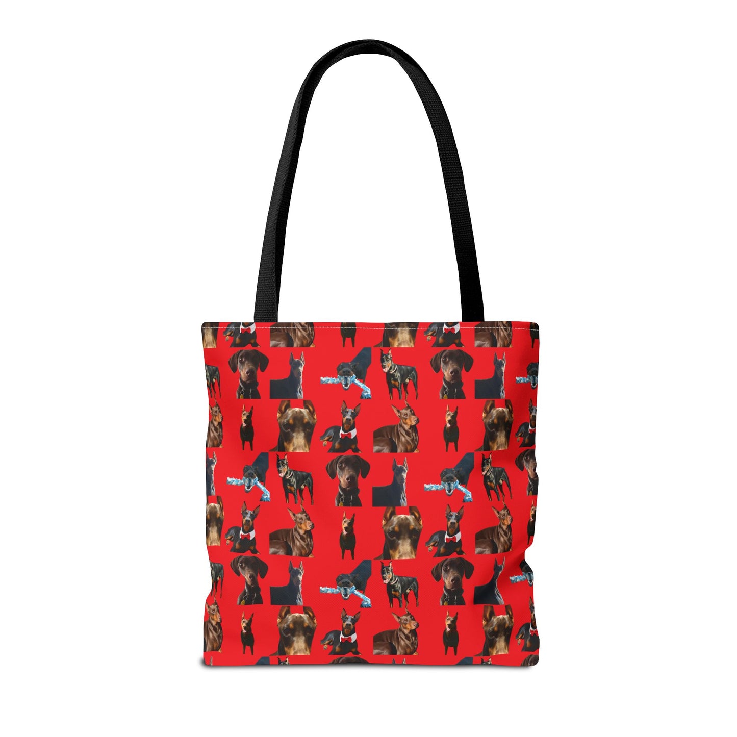 Edition 1 Doberman Model Pattern Red Tote Bag